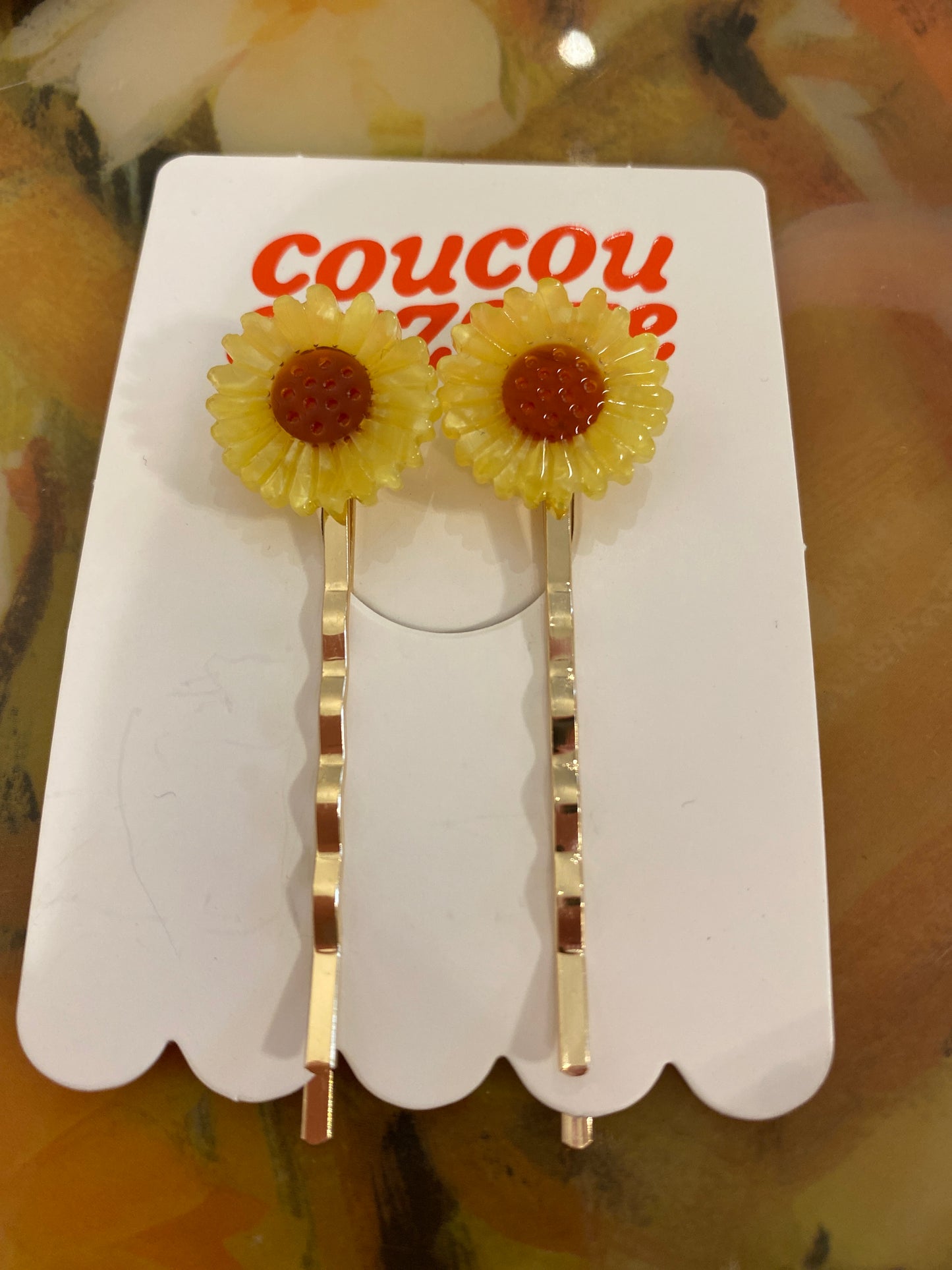 Sunflower Bobby Pin Set