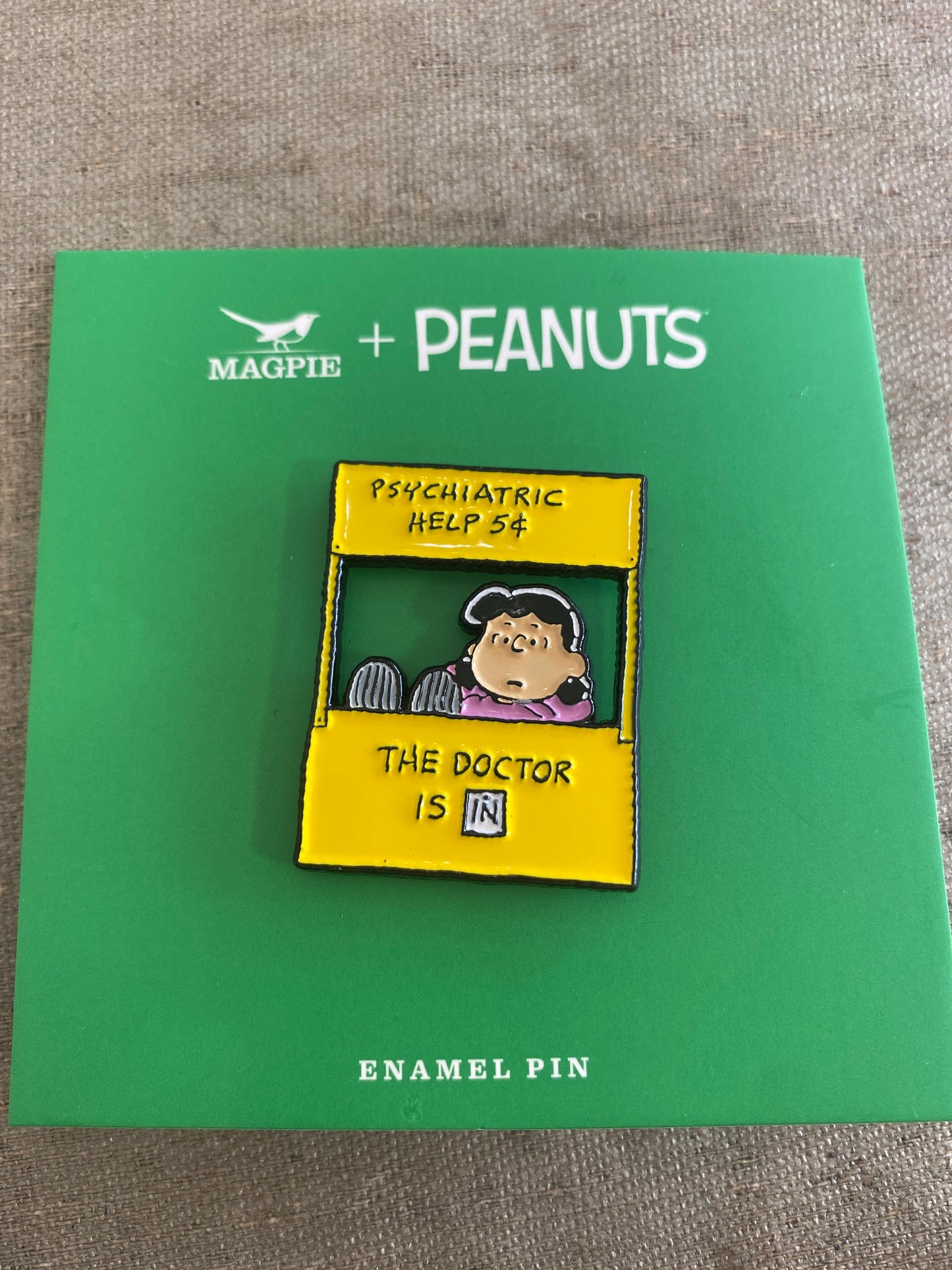 Peanuts Be Kind Lucy Enamel Pin