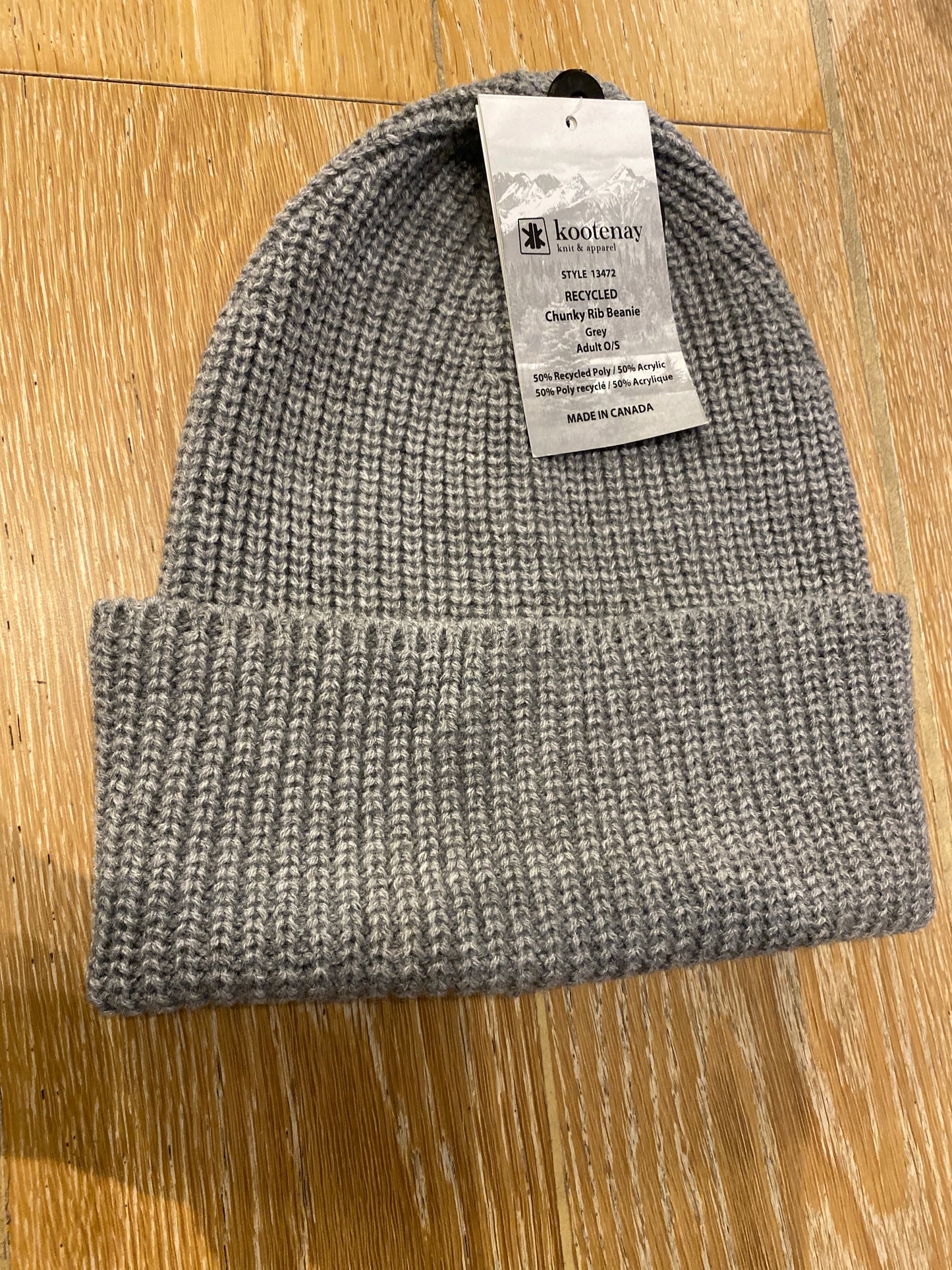 Canada Made Recycled Chunky Rib Beanie