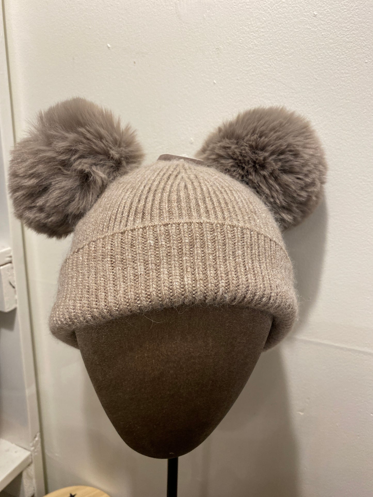 Double Pom-Pom Beanie