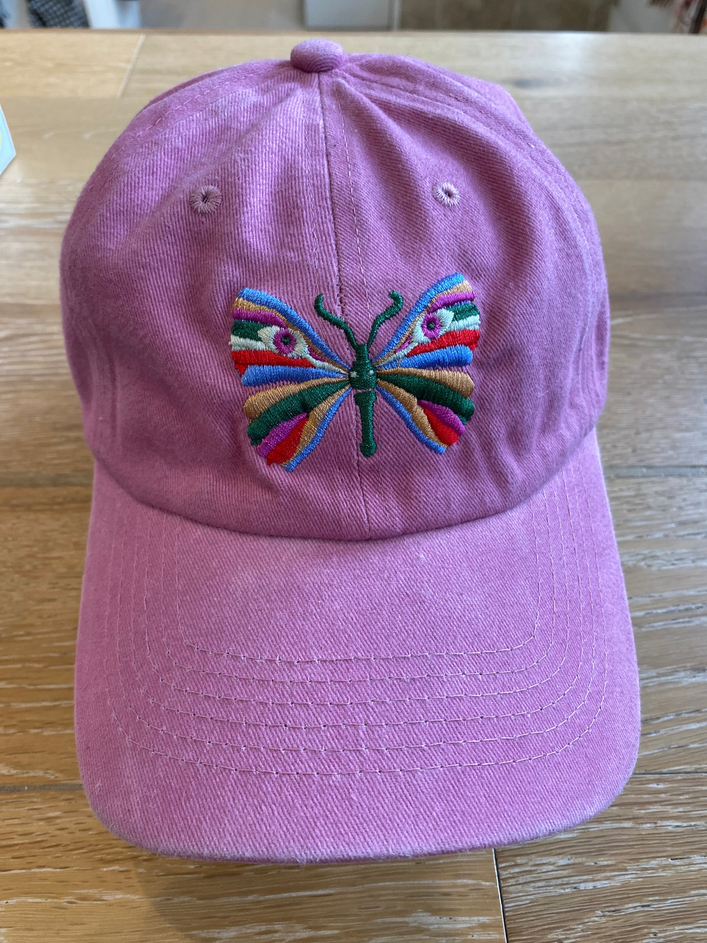 Multi-coloured Rainbow Butterfly Ball Cap