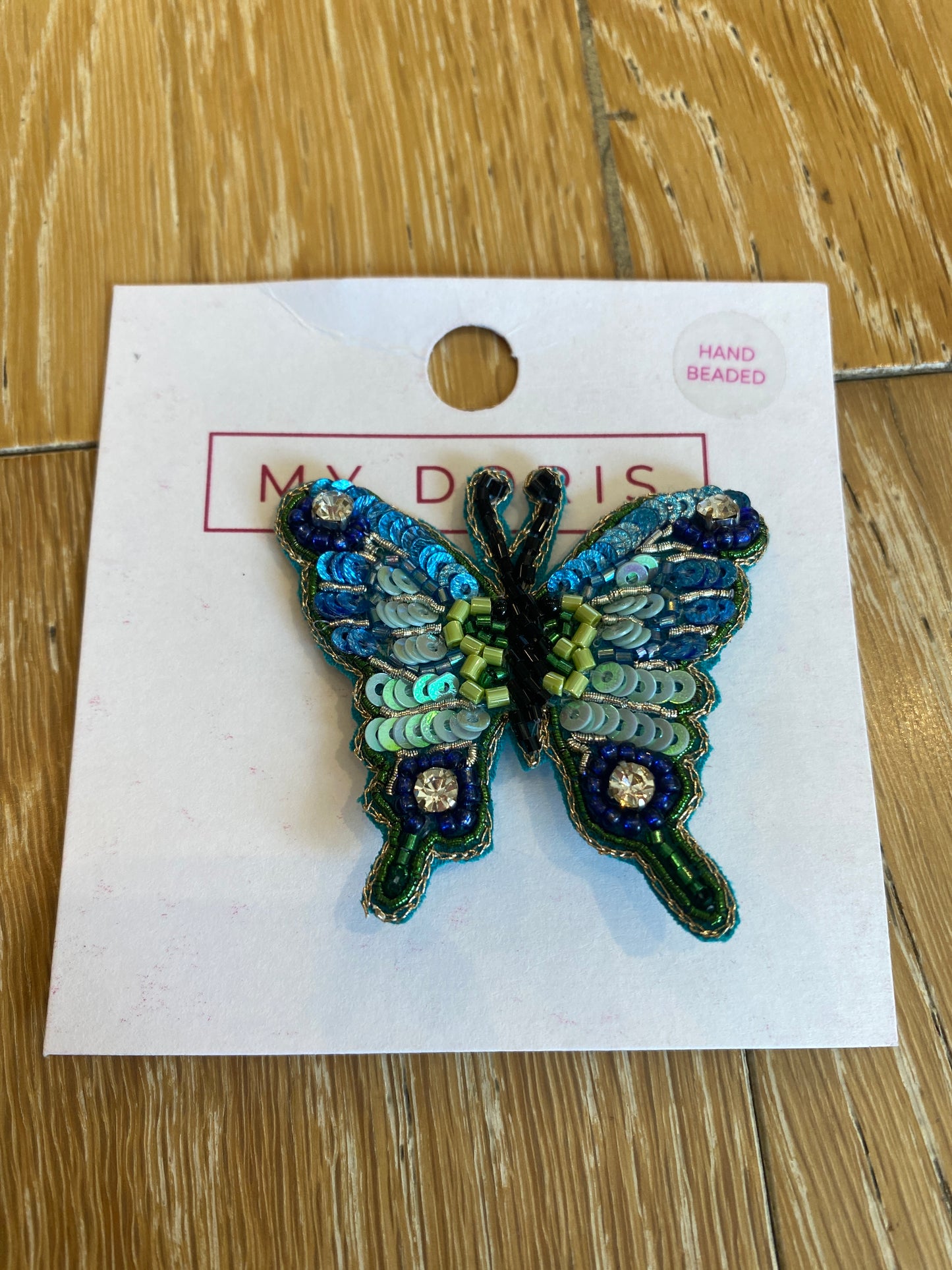 Blue Butterfly Brooch