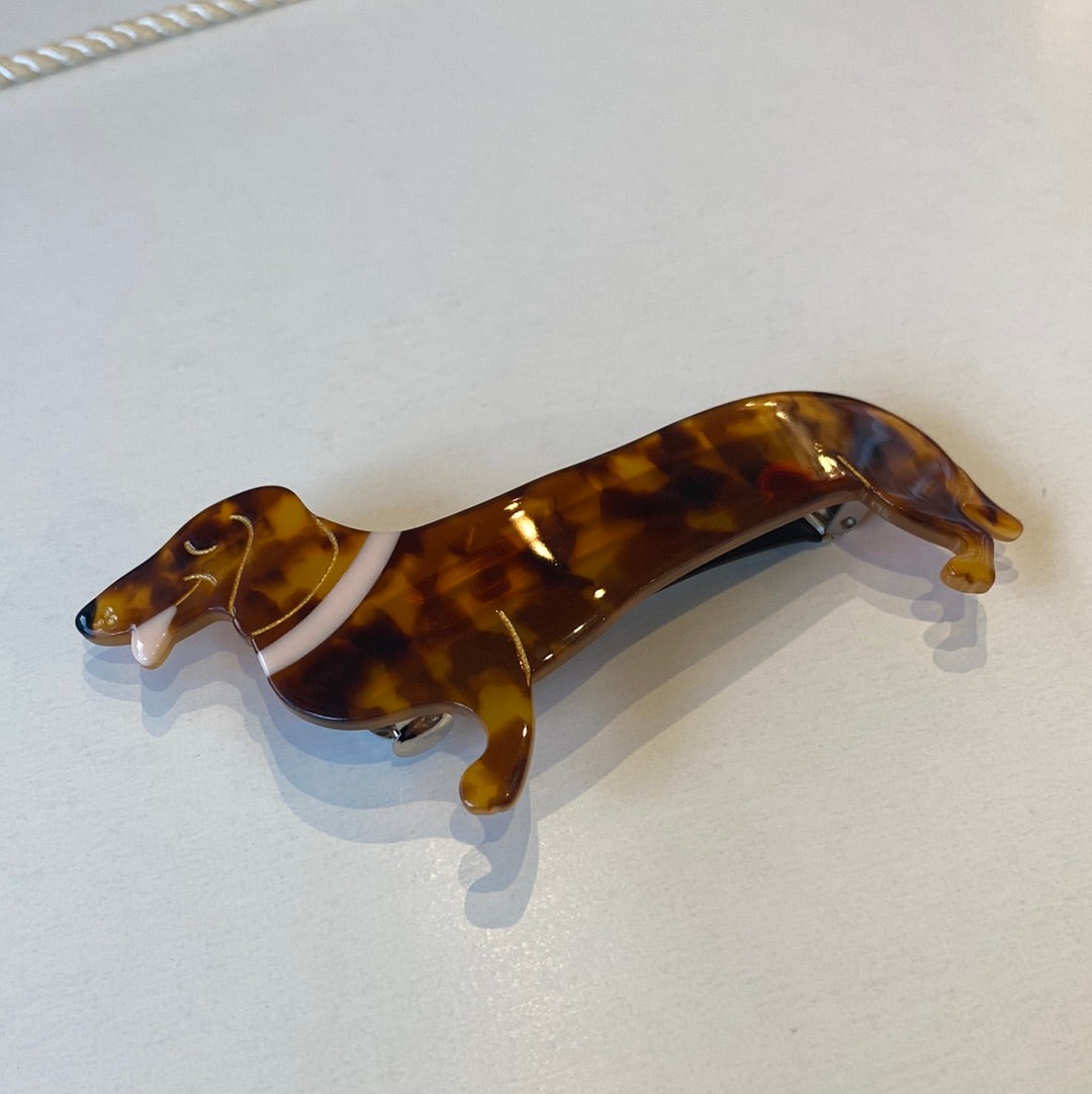 Dachshund French Barrette