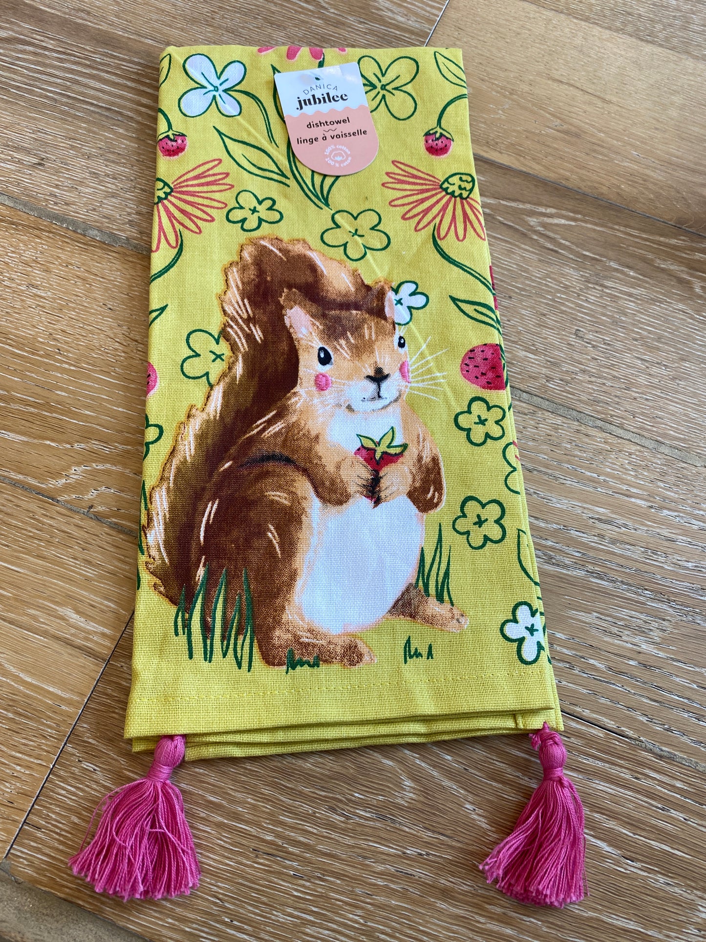 Tea towel Mr Squirrel