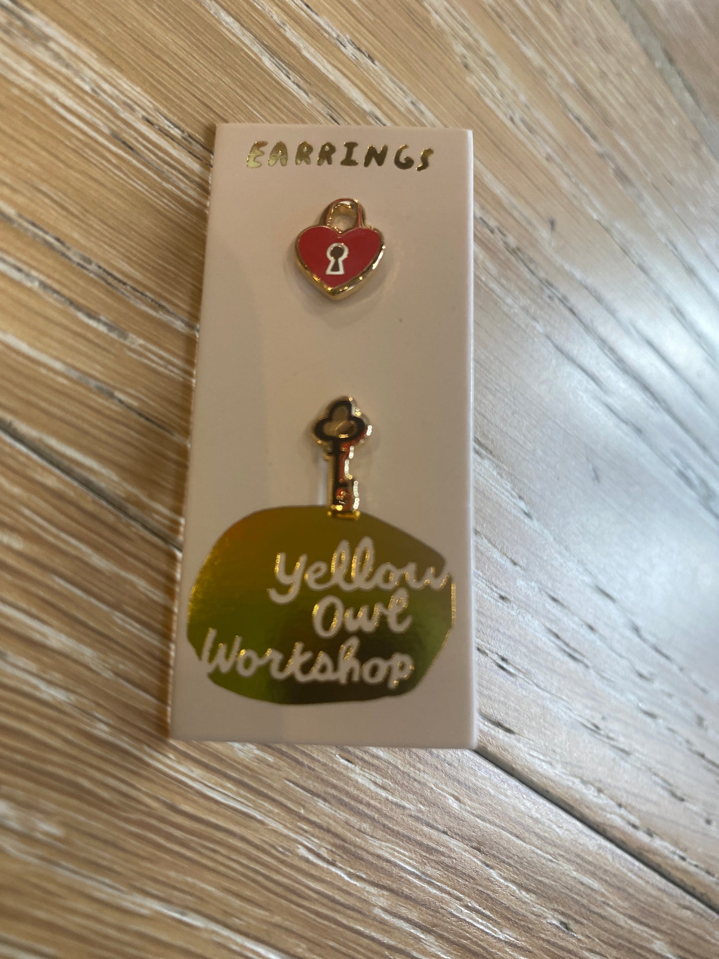 Yellow Owl Earrings studs