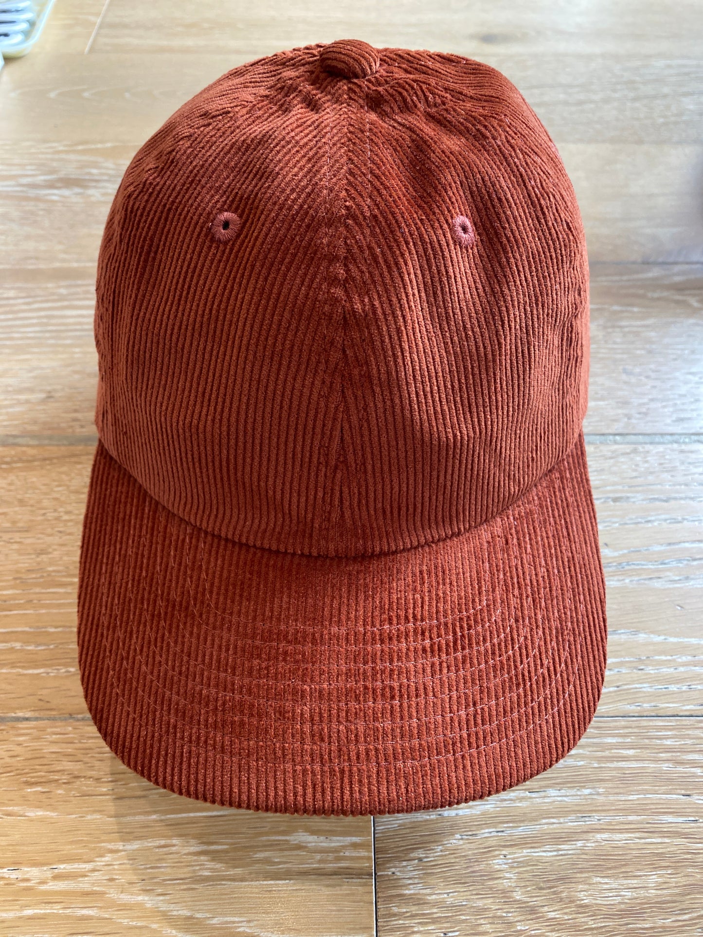 Blank Corduroy Ball Cap Rust