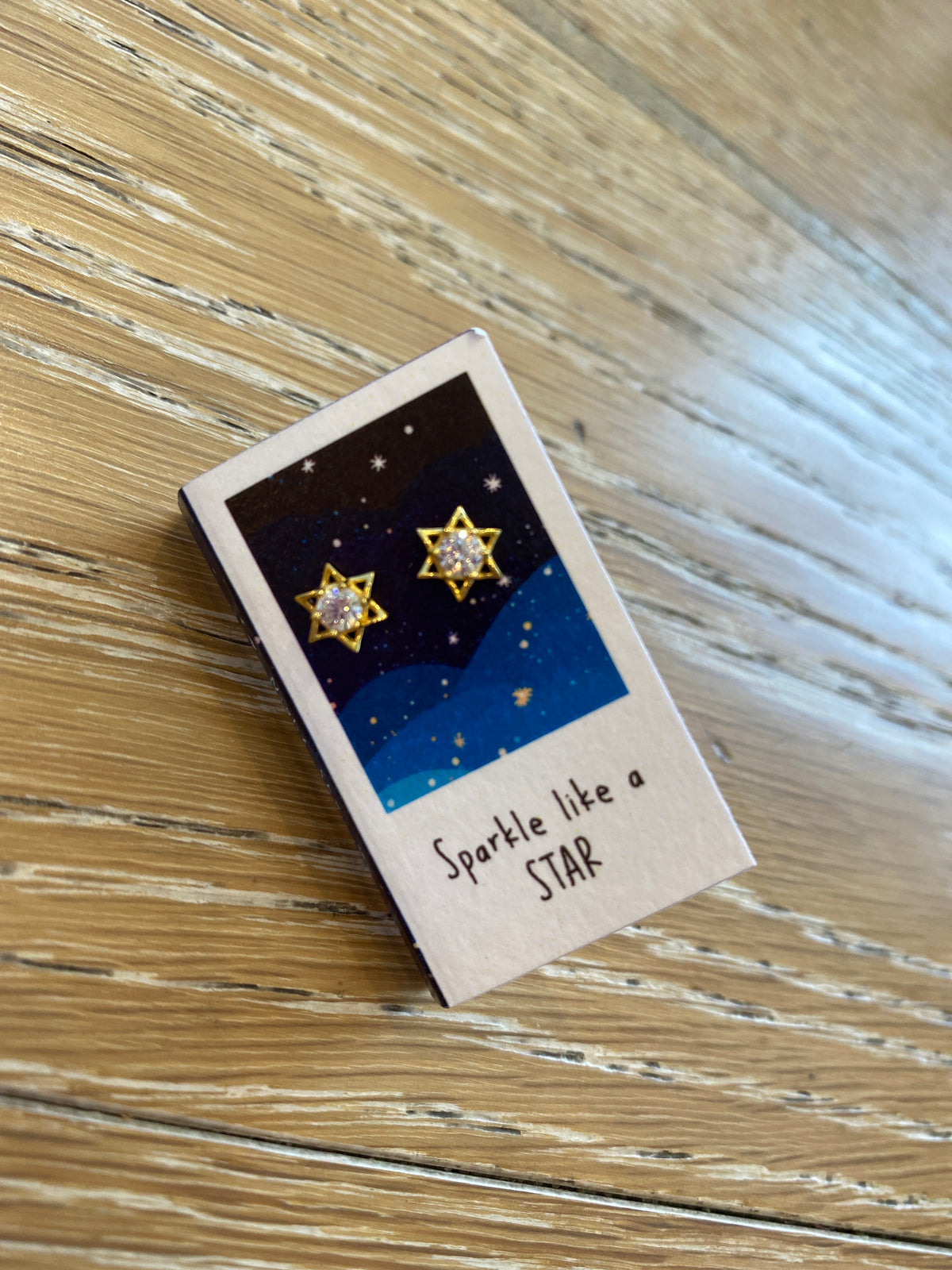 Sparkle like a Star six point star Stud Earrings