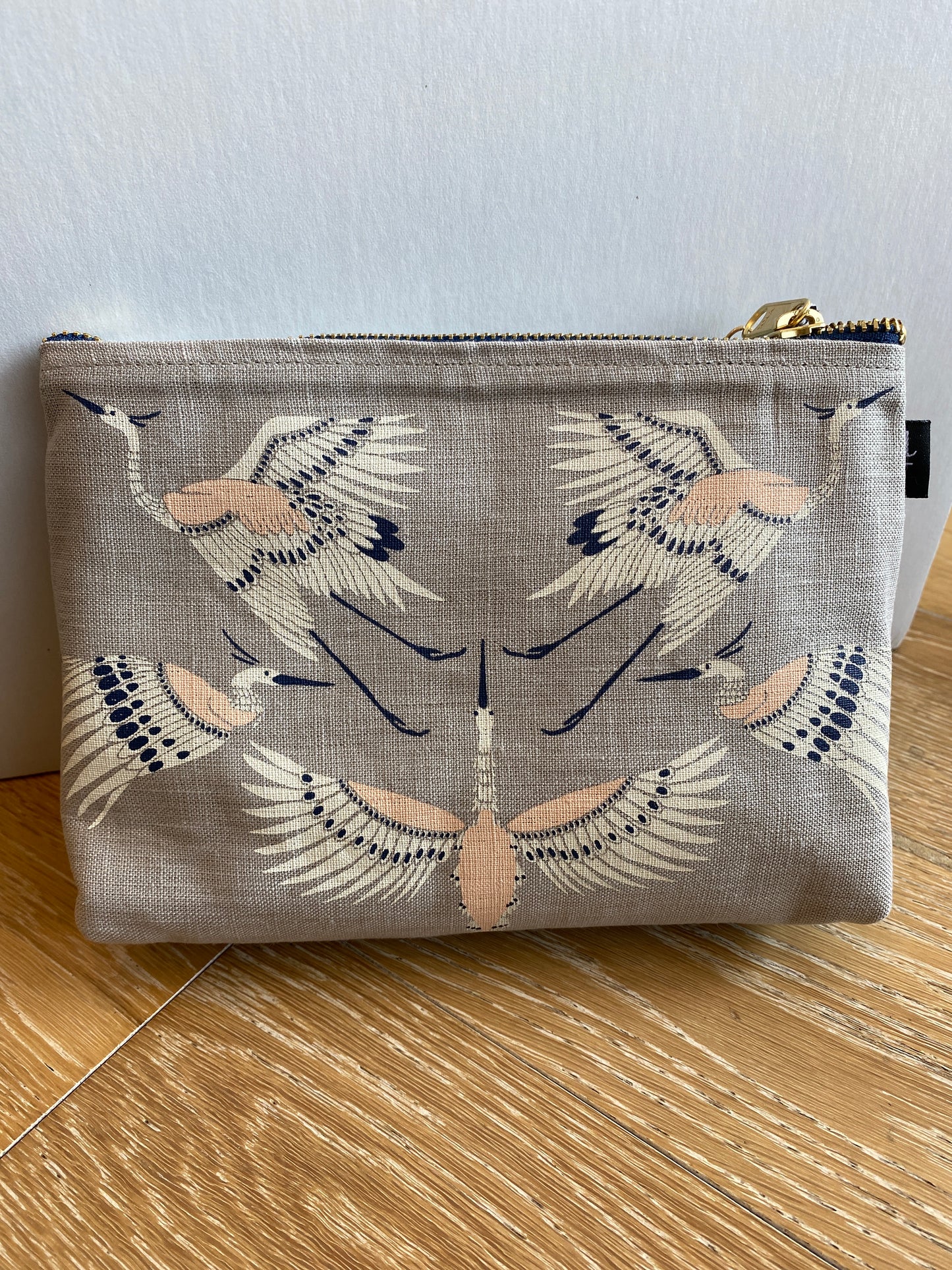 Linen Cosmetic Bag