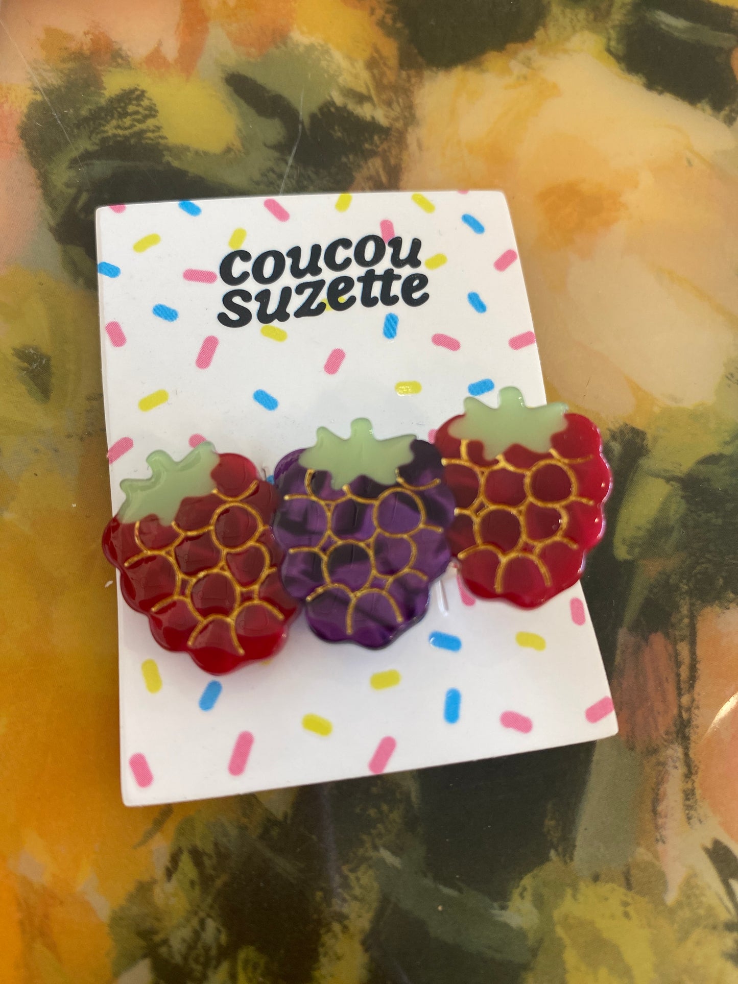 Raspberry Hair Clip
