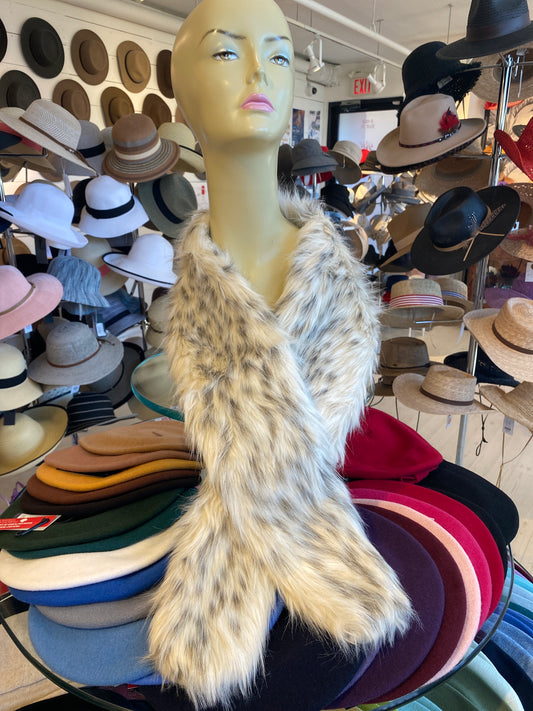 Julia Long Faux Fur Scarf