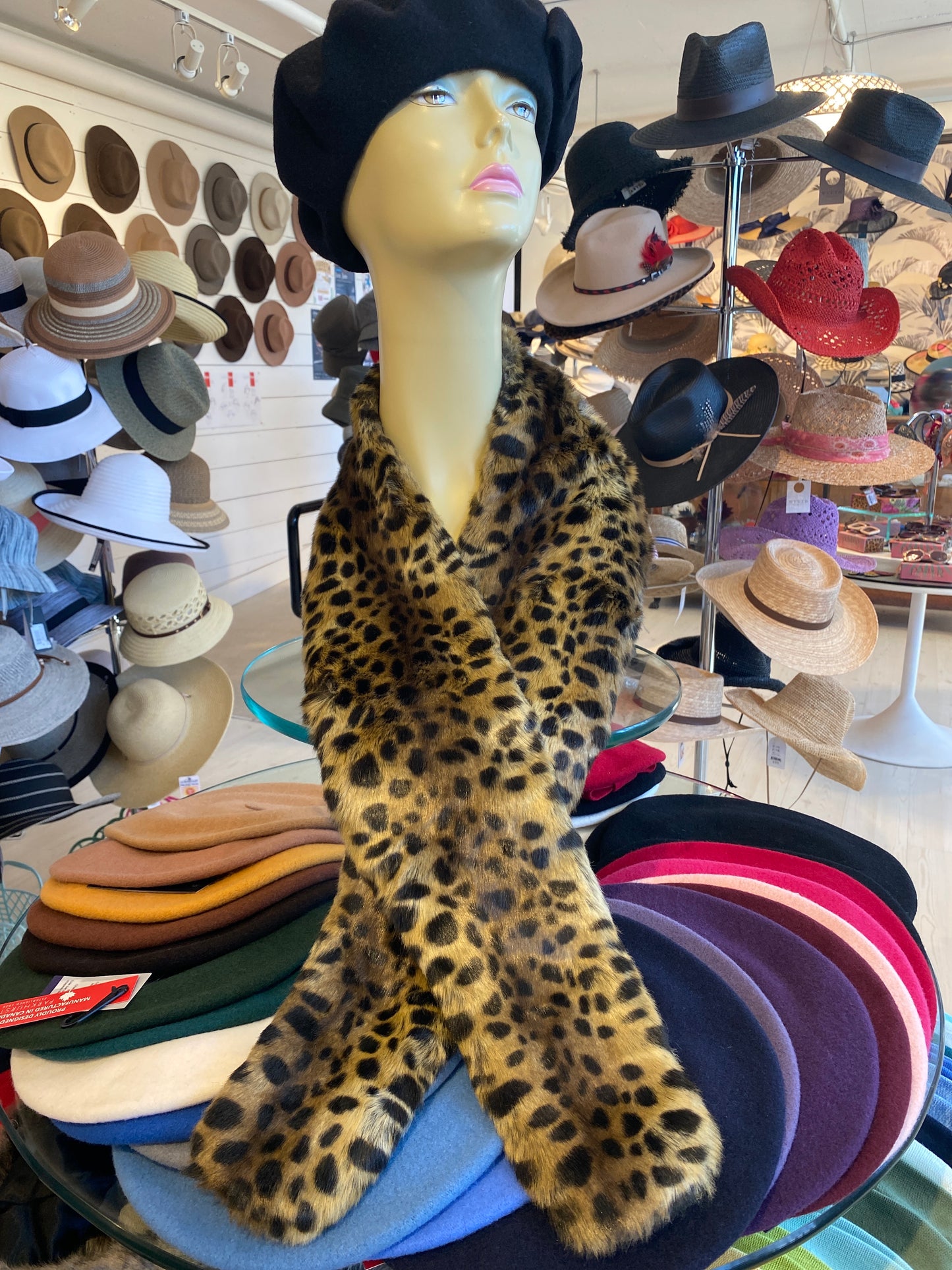 Julia Long Faux Fur Scarf