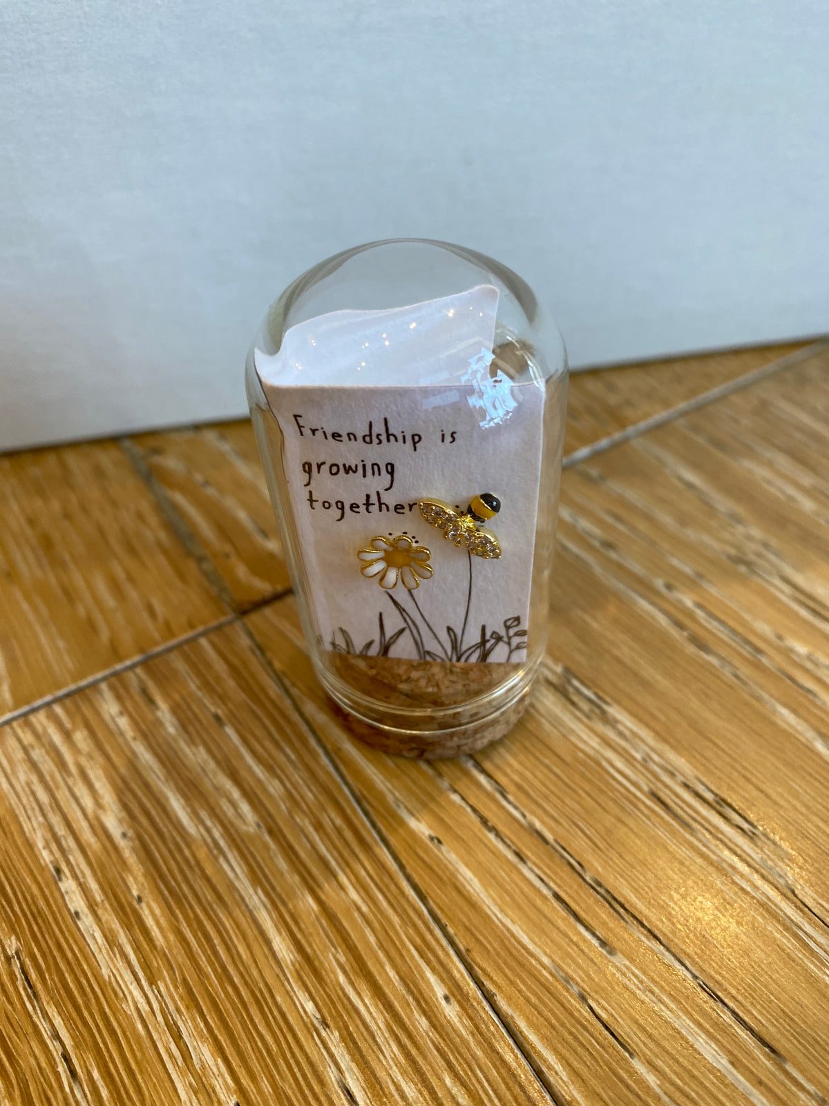 Friendship Bee and Flower Stud Earrings