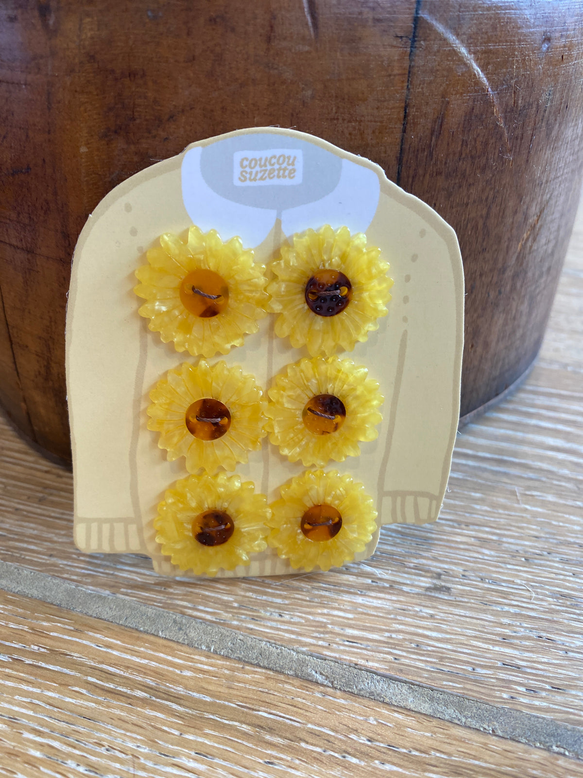 Sunflower Button Kit