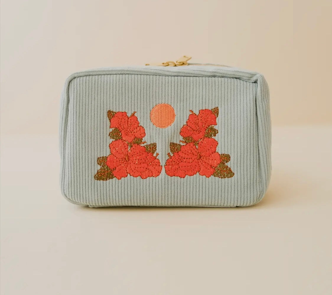 Corduroy Makeup Bag