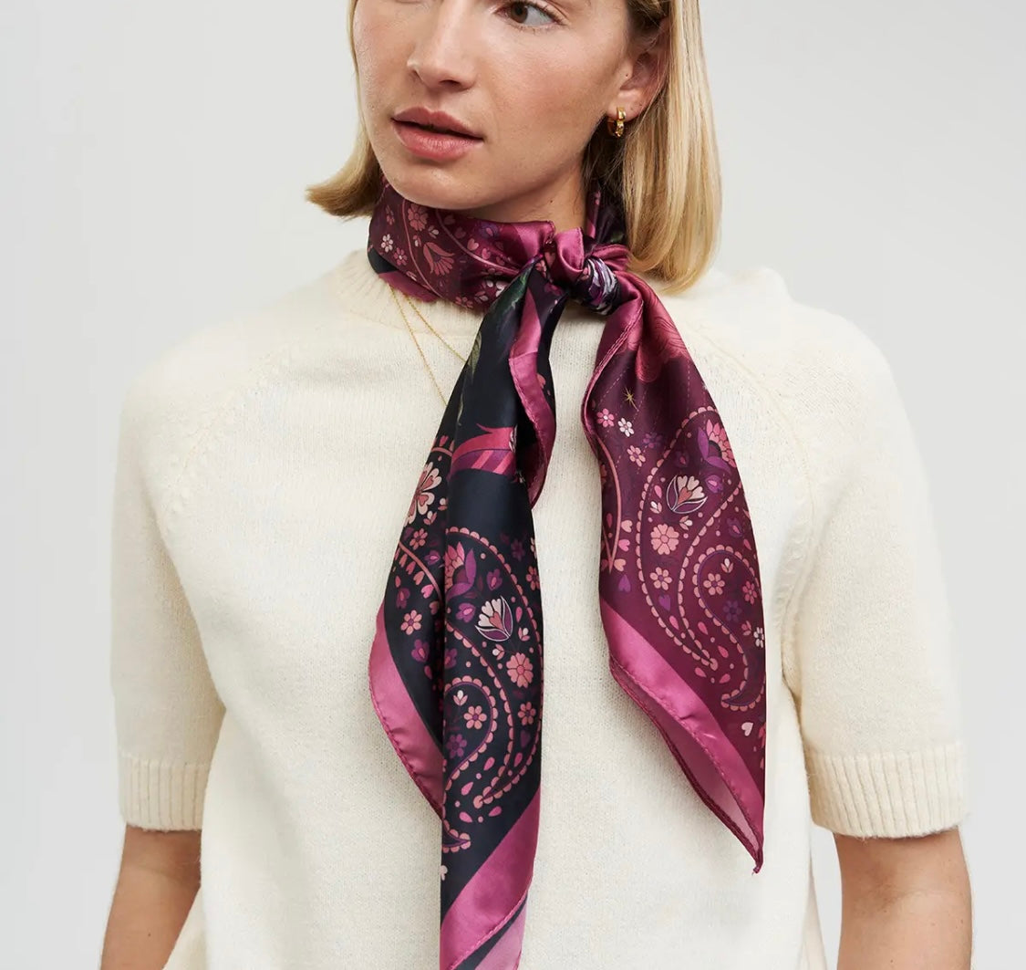Pink Phoenix Narrative Scarf