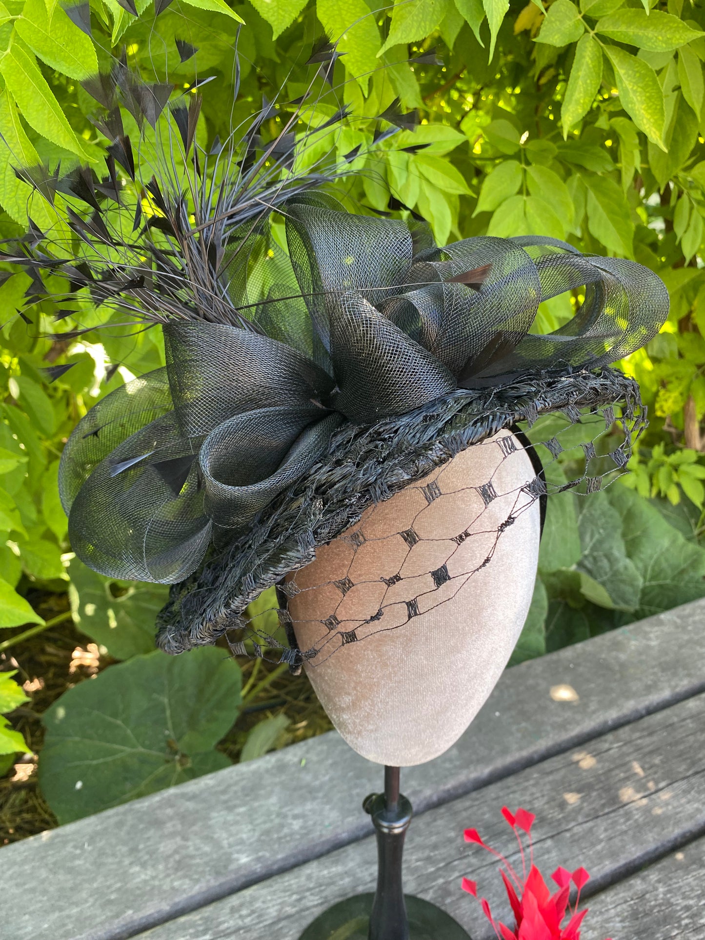 Black Saucer with Veil