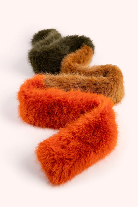 Elsa 3-Tone Faux Fur Scarf