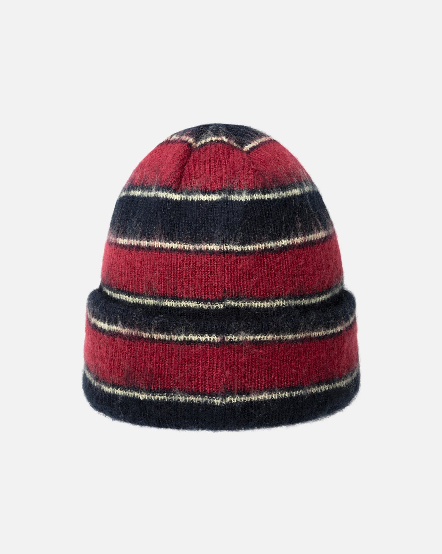 Fuzzy Stripe Beanie