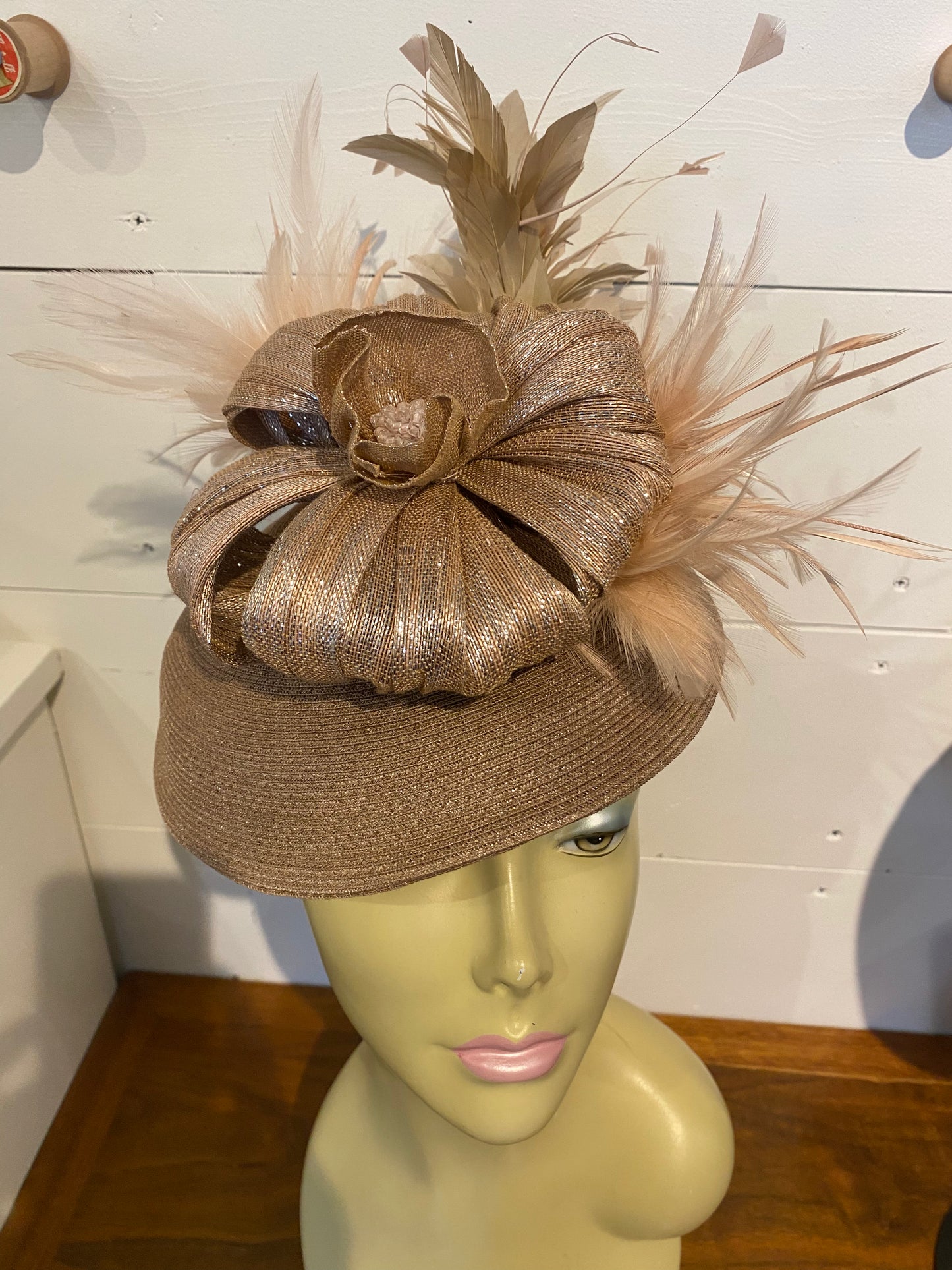 Cocktail Hat in Nude