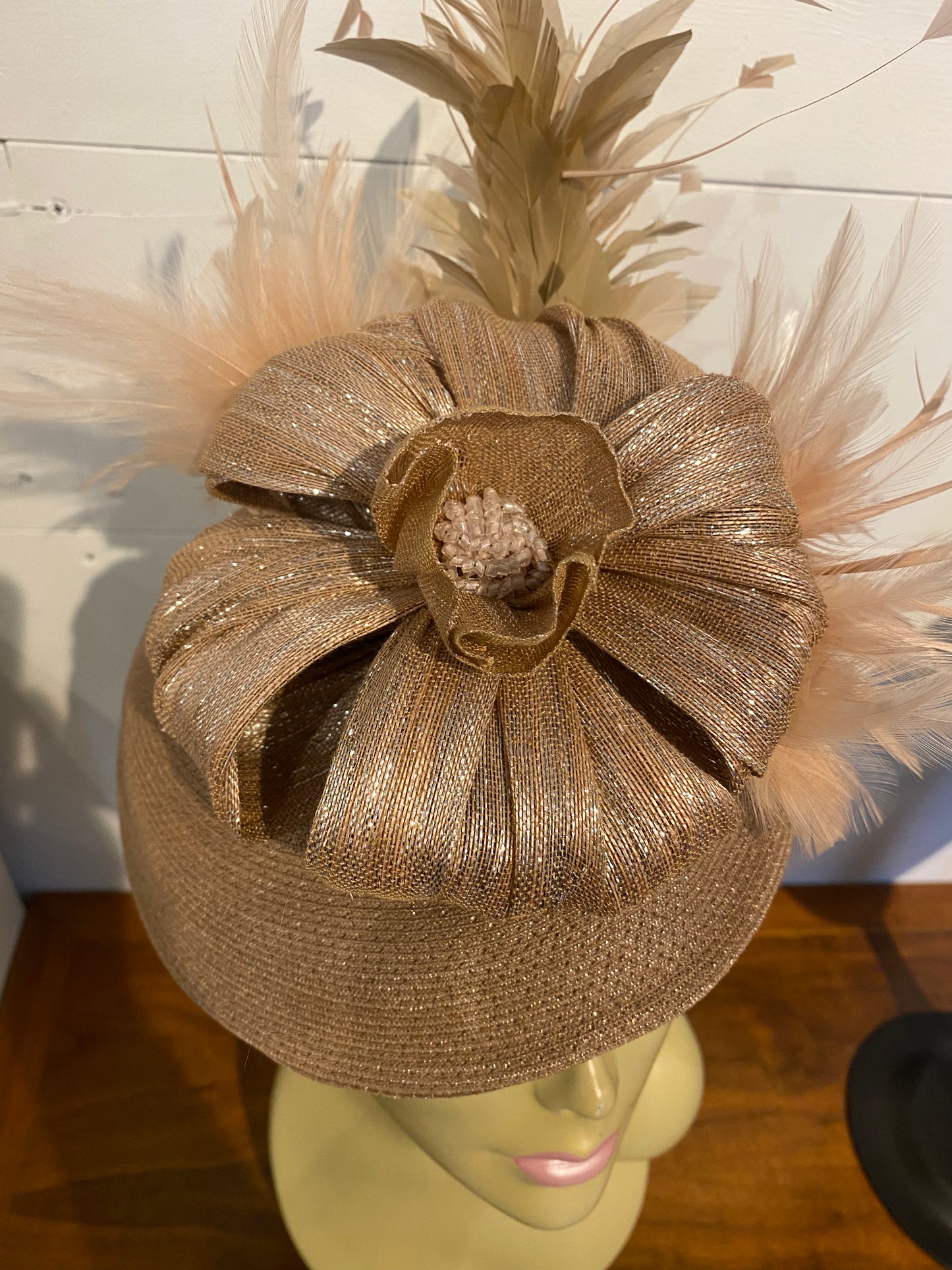 Cocktail Hat in Nude