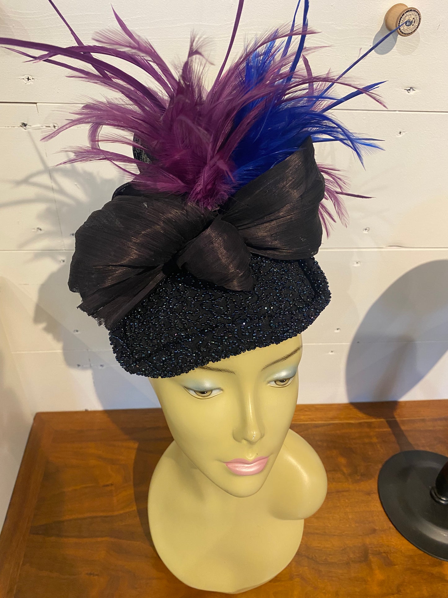 Beaded Cocktail Hat