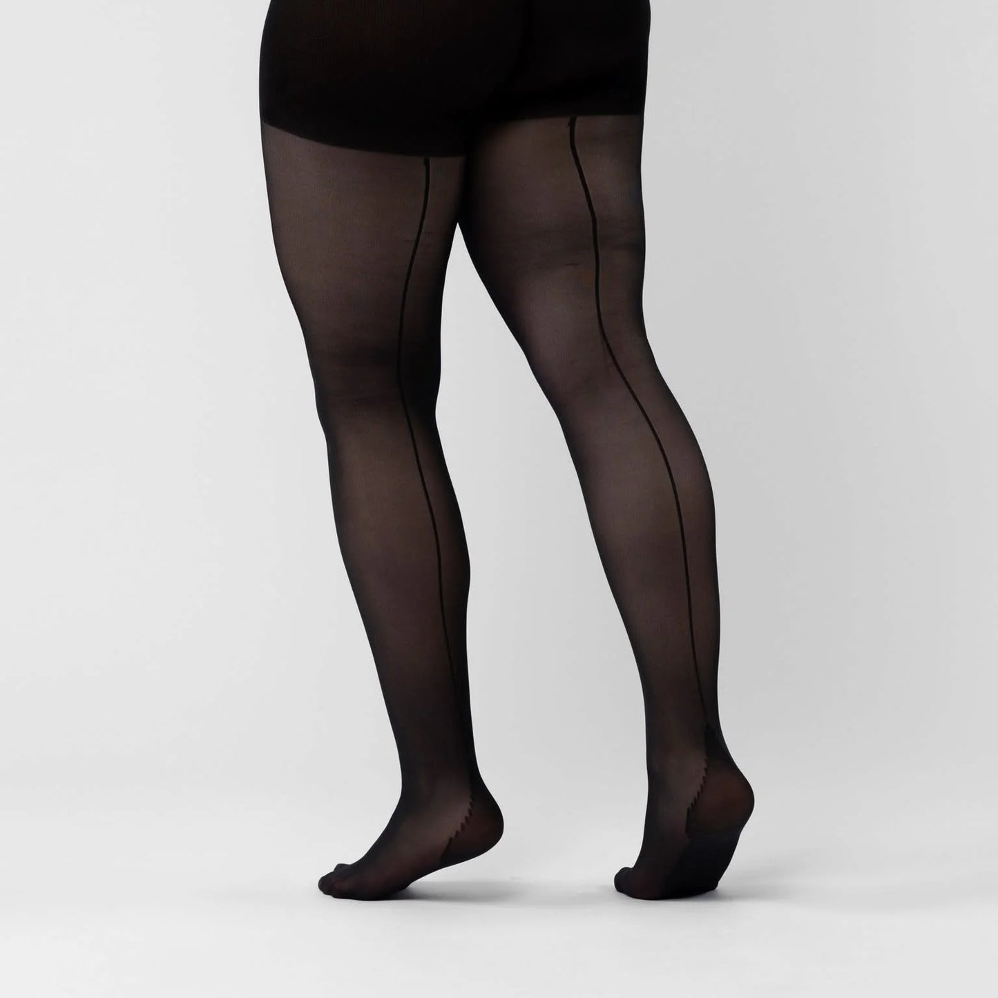 Loren Seamed Tights Black