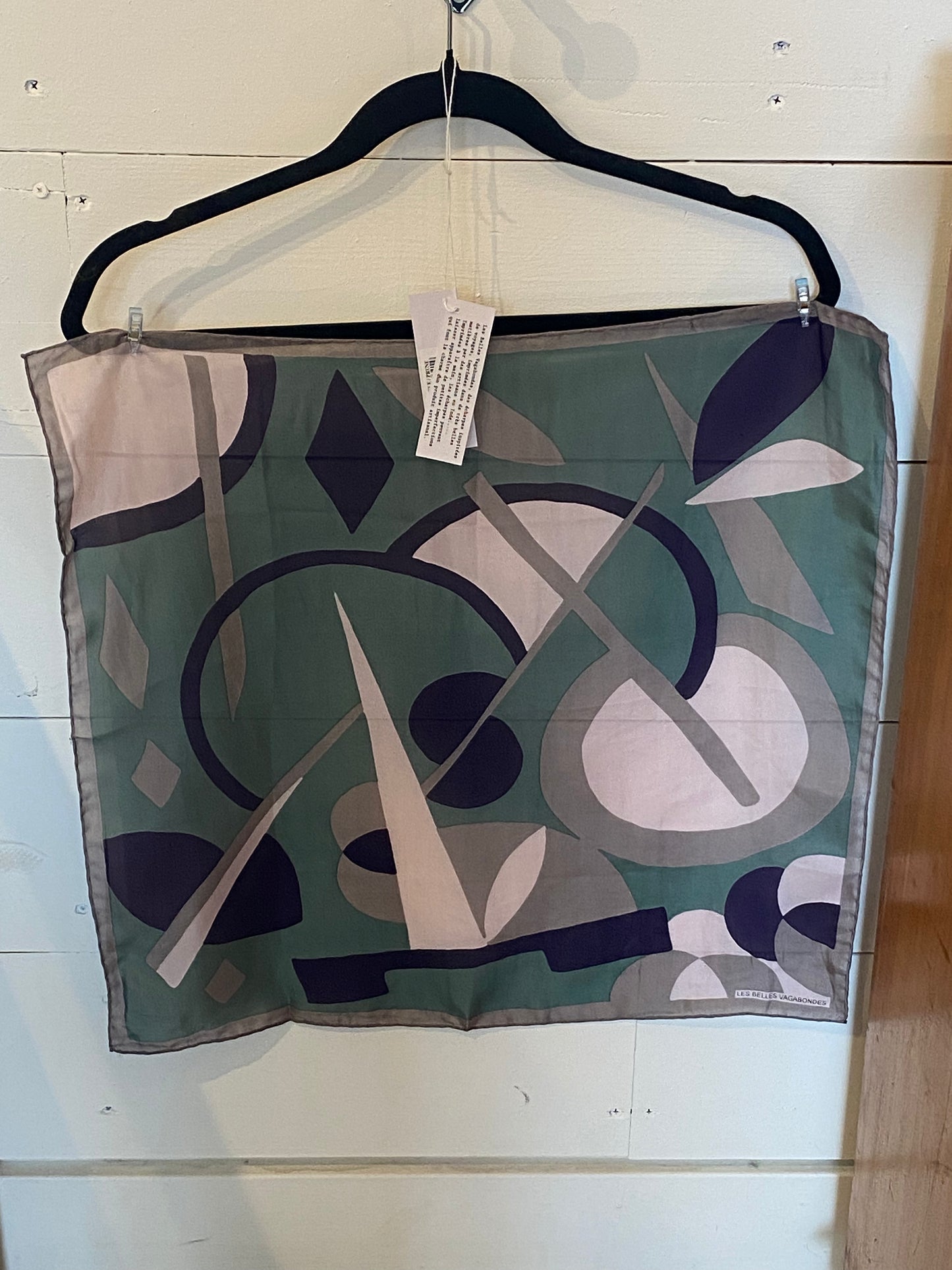 Silk Scarves Plum Clock