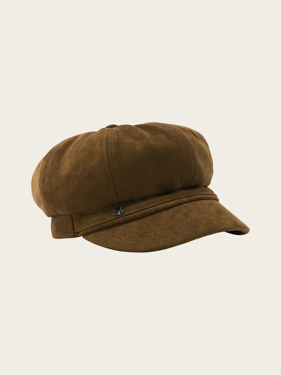 Faux Suede Cap Bronze