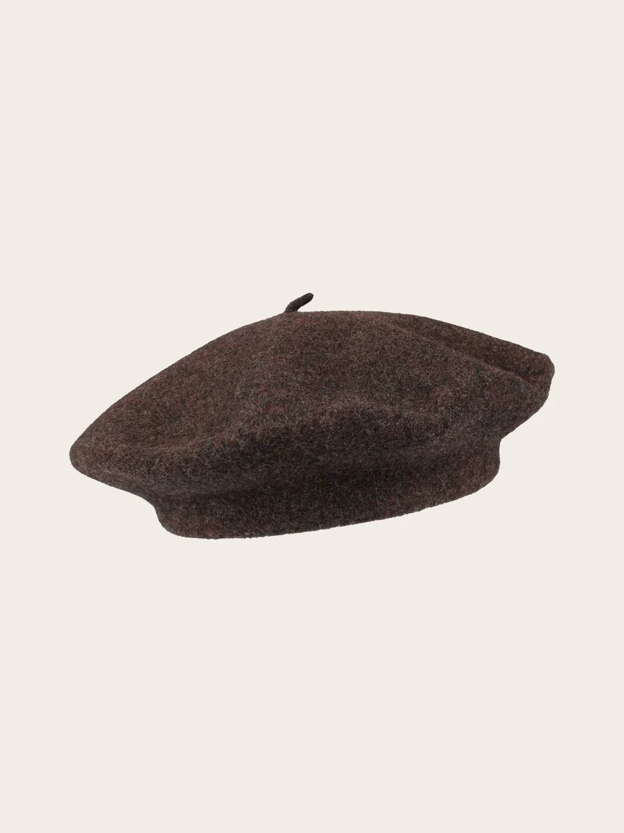 Loevenich Wool Beret Chocolate