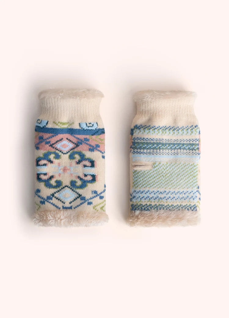 Scandi Cosy Cream Wrist Warmers