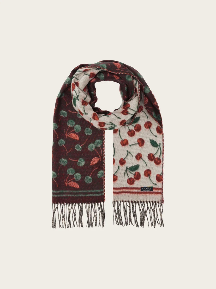 Doubleface Fraas Cashmink Scarf Cherries (Copy)