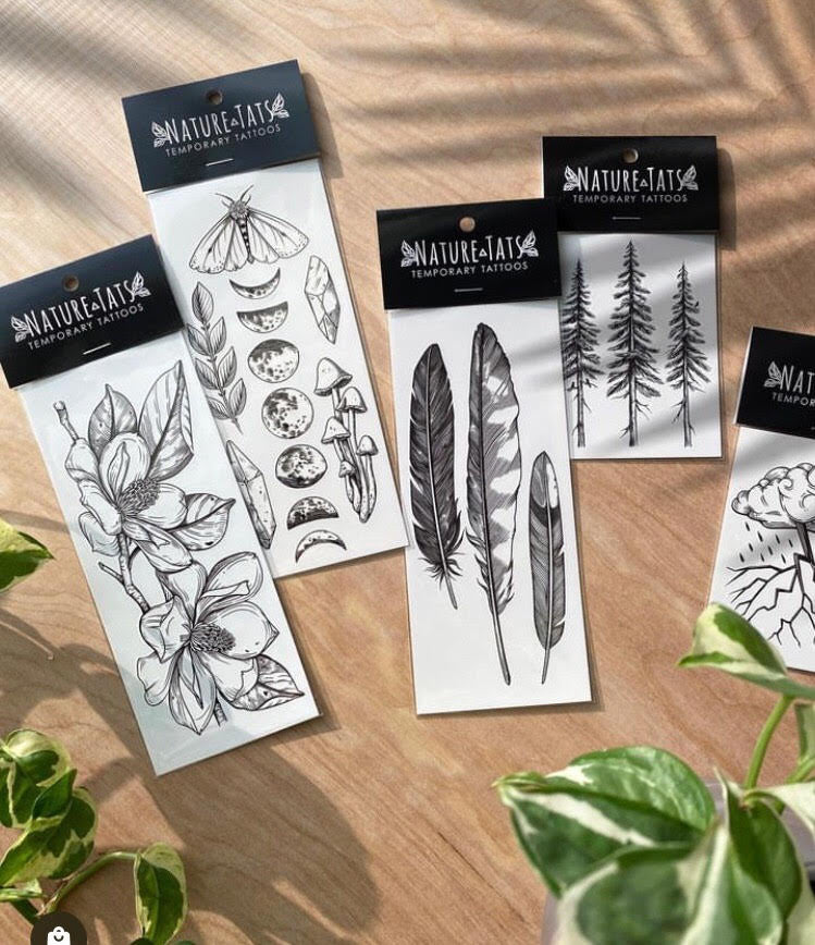Nature Tats Small Temporary Tattoos