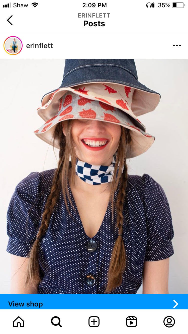 Silkscreened Canvas Bucket Hats