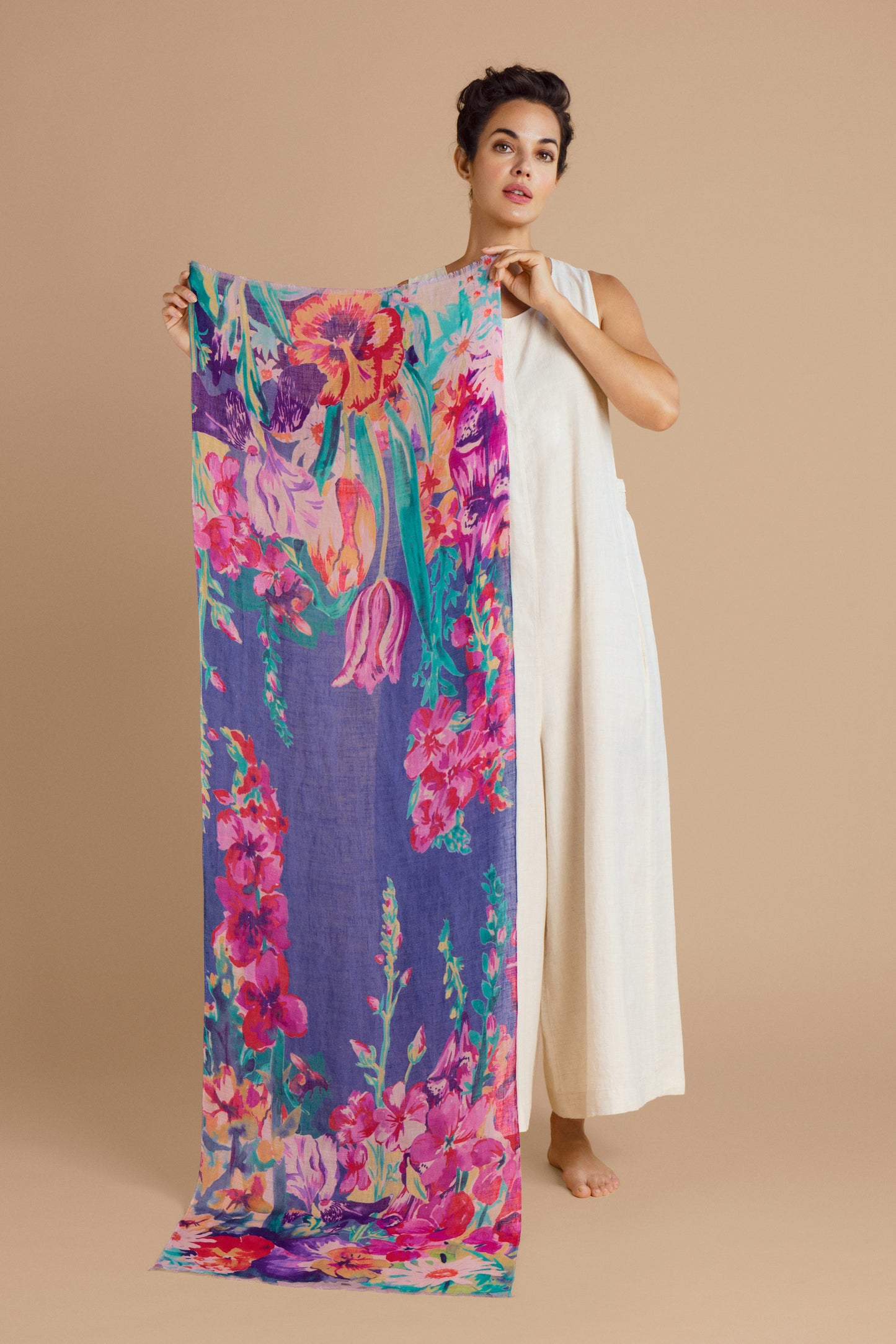 Powder Linen Scarves