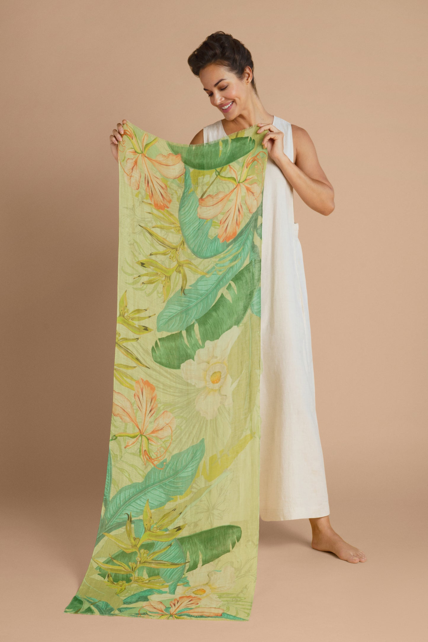 Powder Linen Scarves