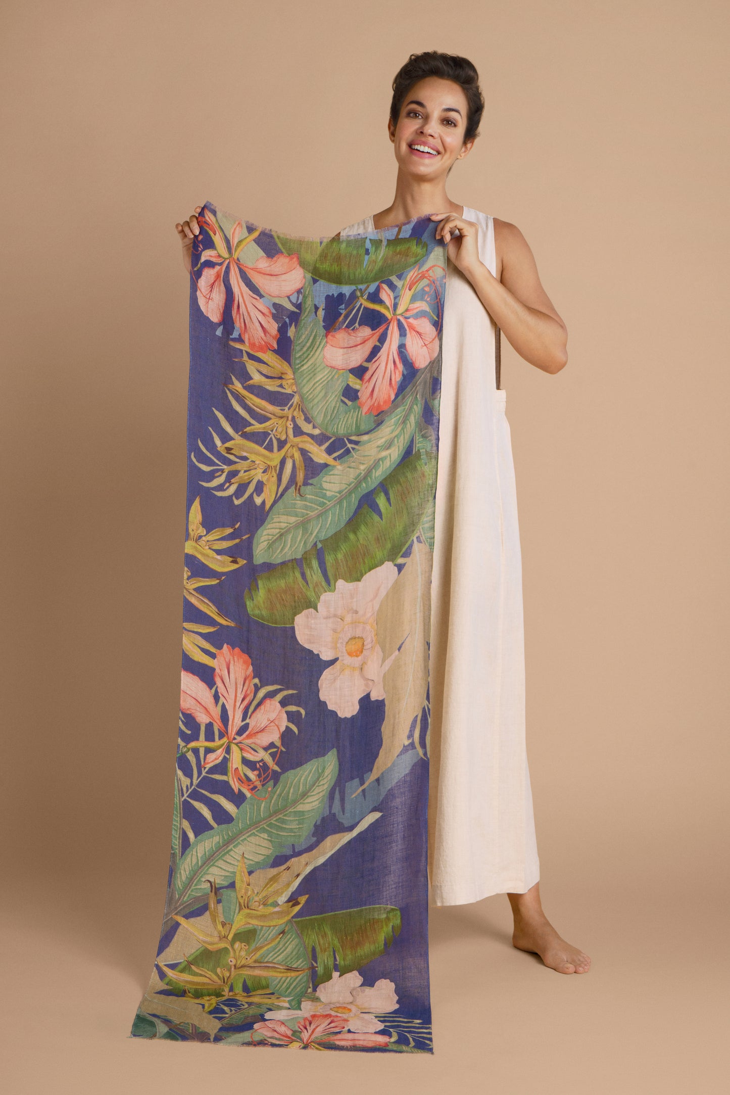 Powder Linen Scarves