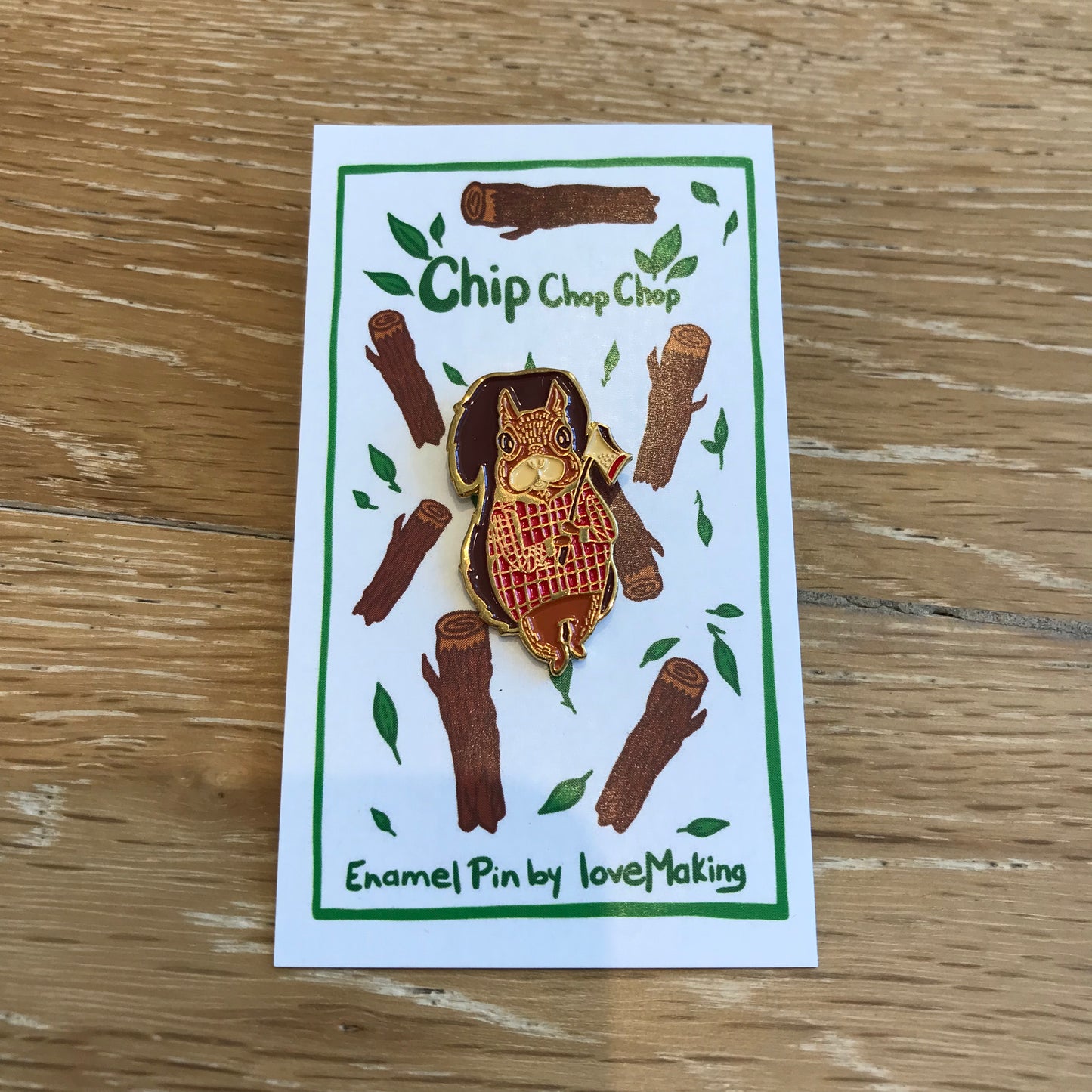 Chip Chop Chop - Enamel Pin