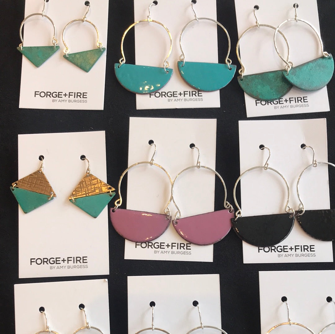 Avery Enamel Earrings Small