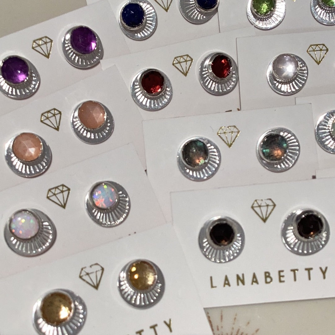 Horizon Gemstone Studs.