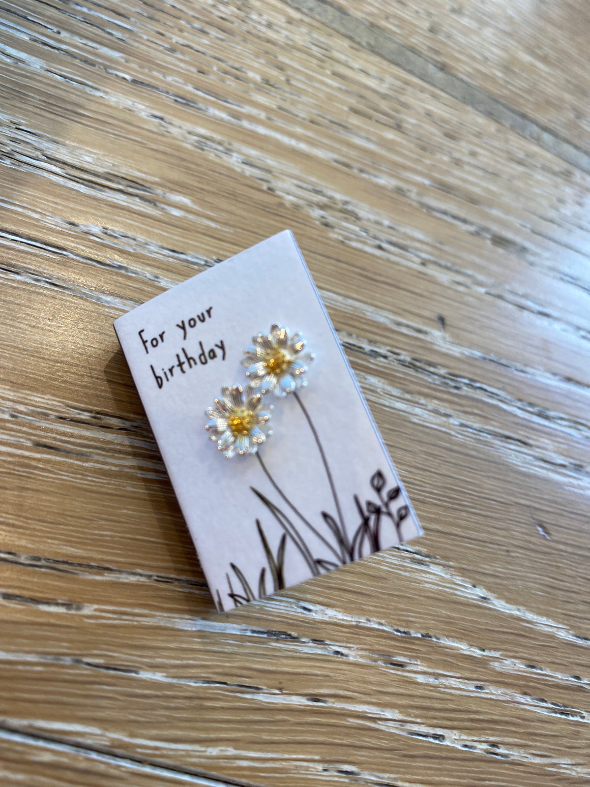For Your Birthday Wild Daisy Stud Earrings
