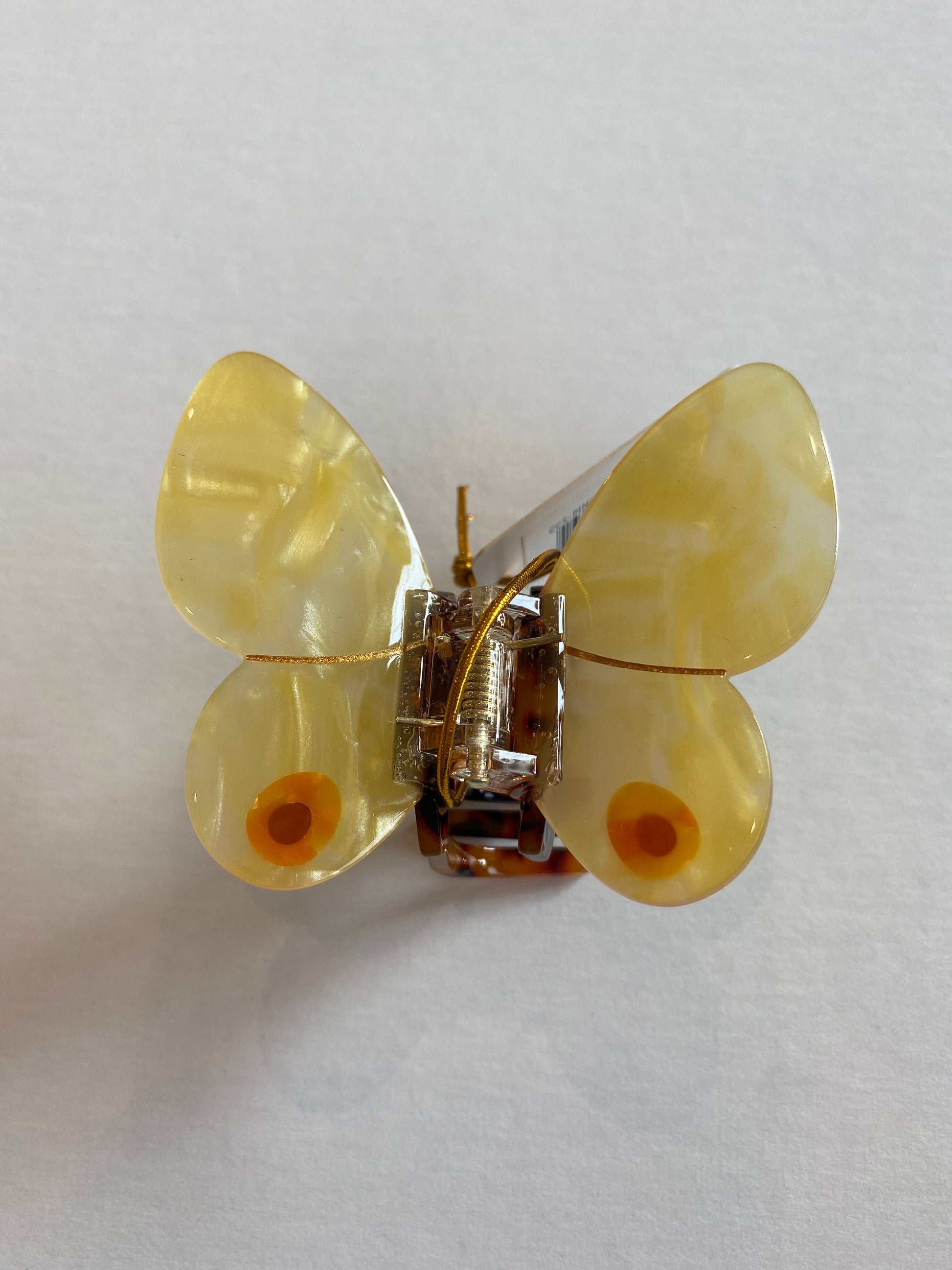 Yellow Butterfly Hair Claw