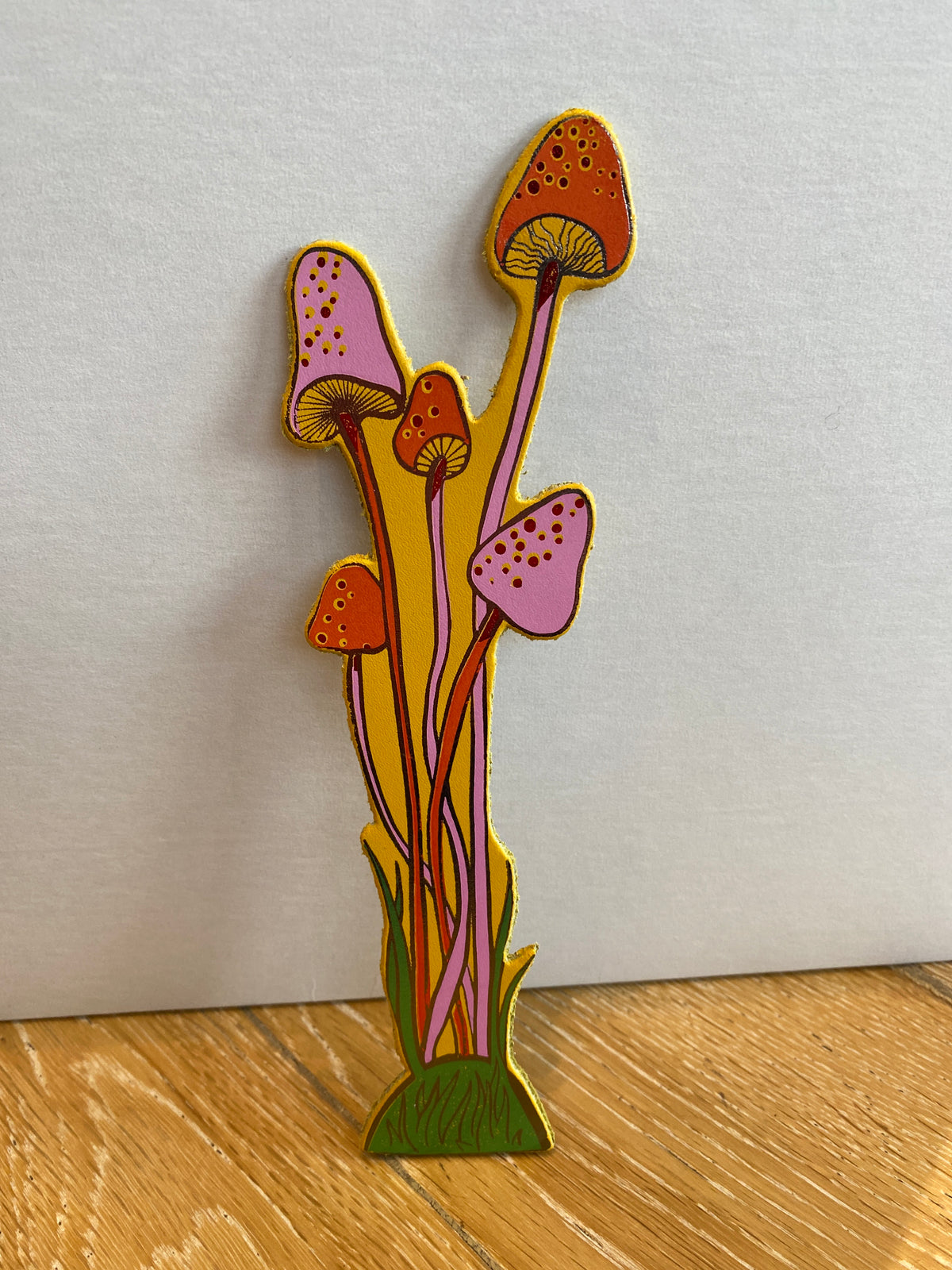You’re Magic Mushroom Buttercup Leather Bookmark