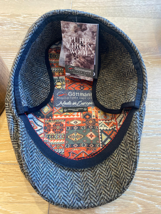Haywood Grey/Brown Cap with earflaps