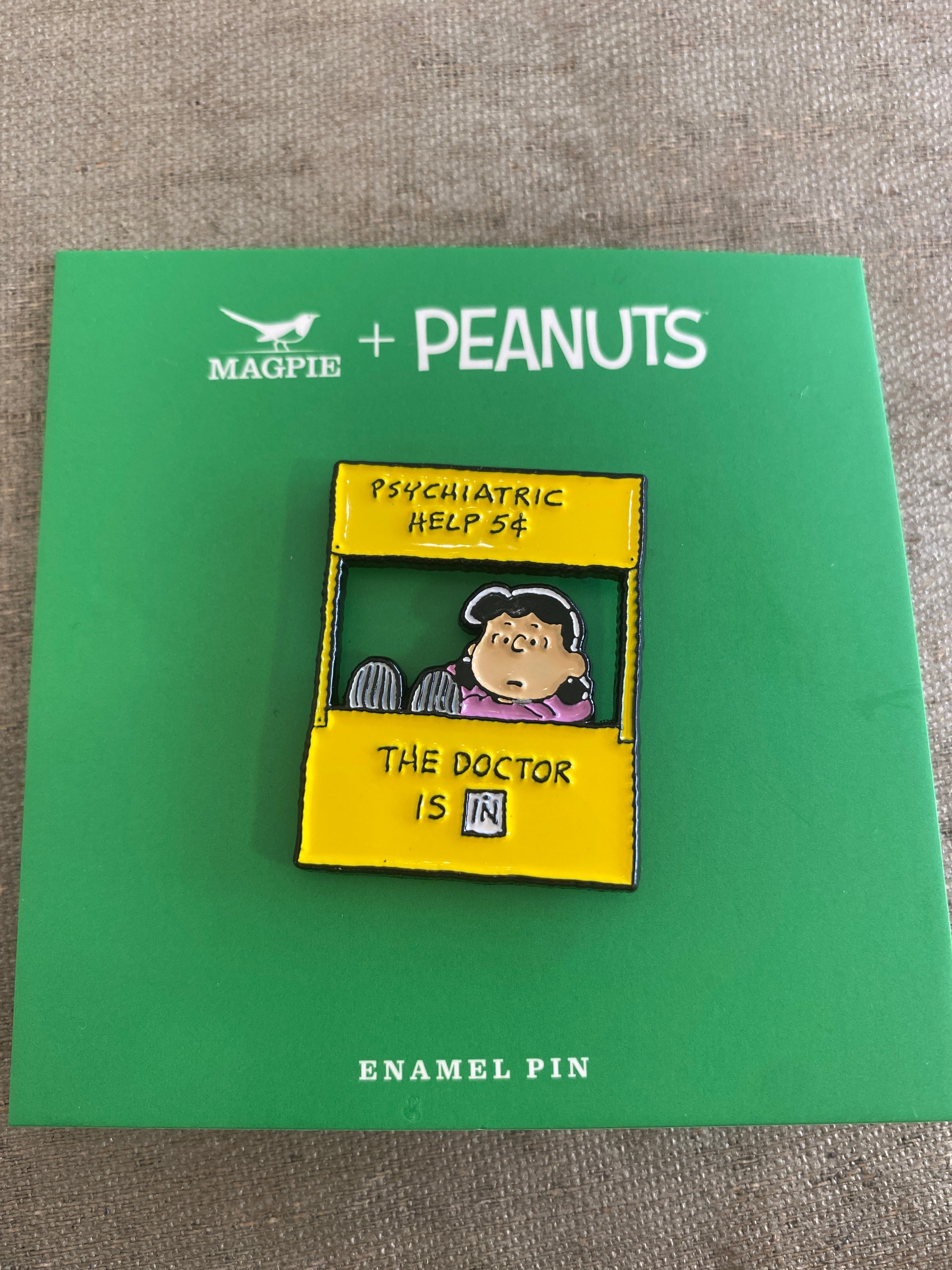 Peanuts Be Kind Lucy Enamel Pin