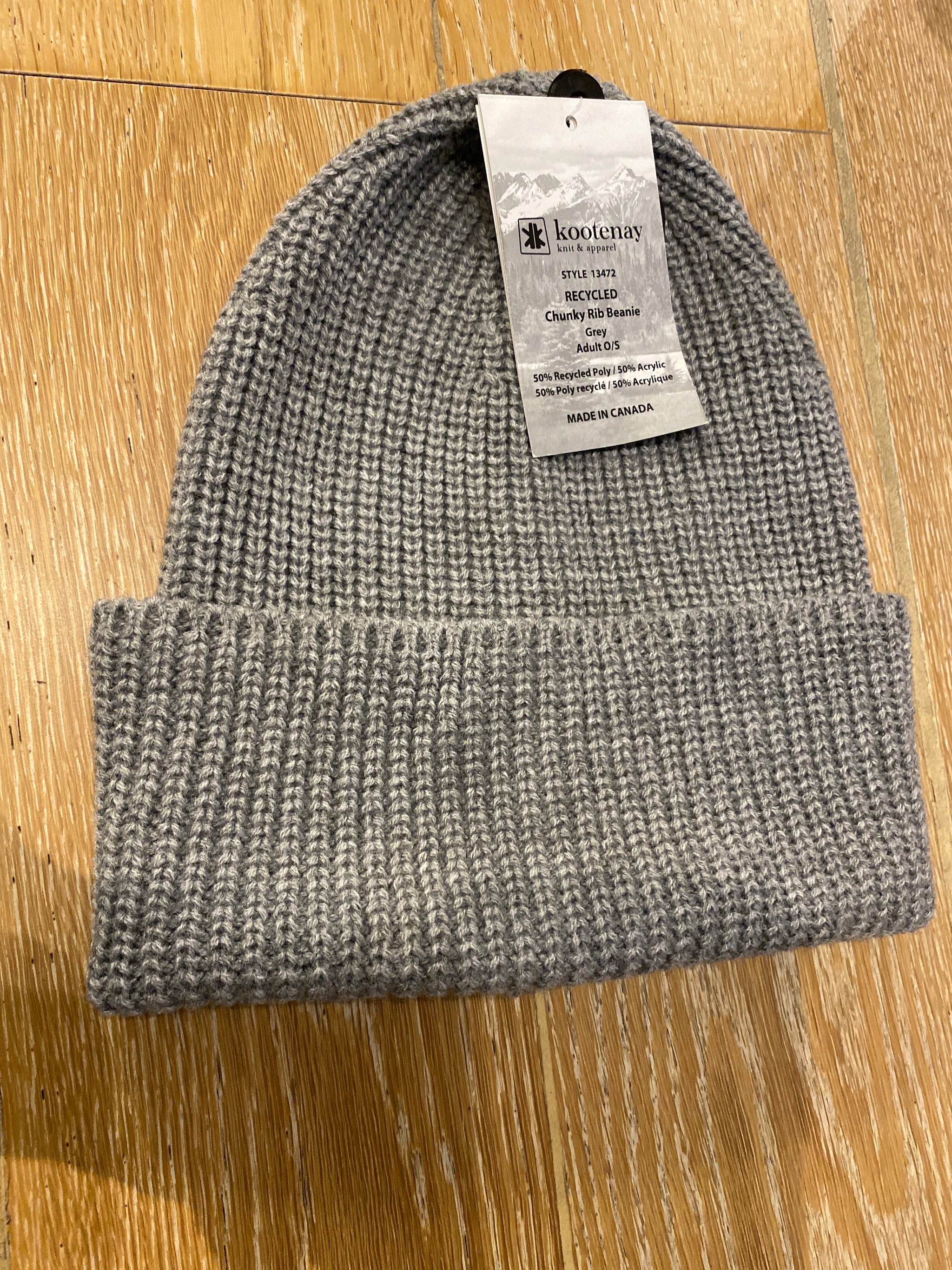 Canada Made Recycled Chunky Rib Beanie