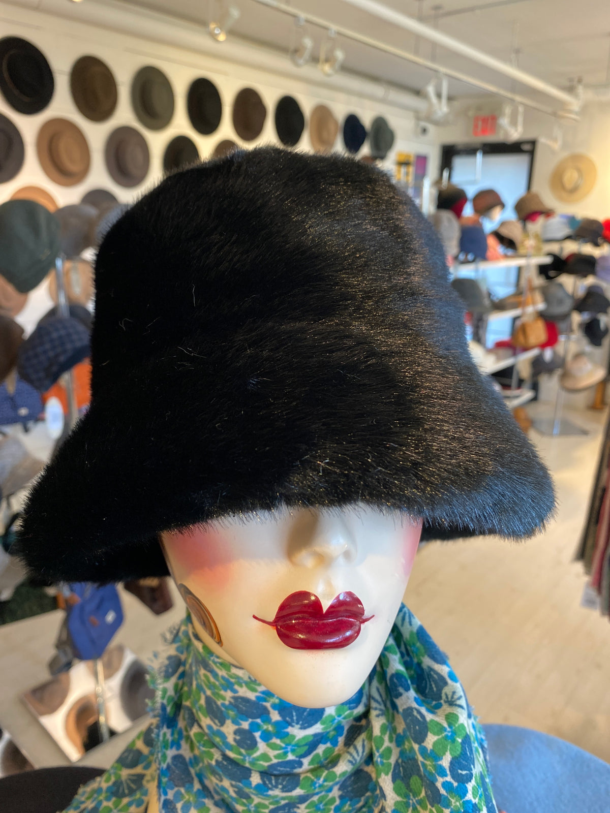 Kelly Faux Fur Bucket Hat