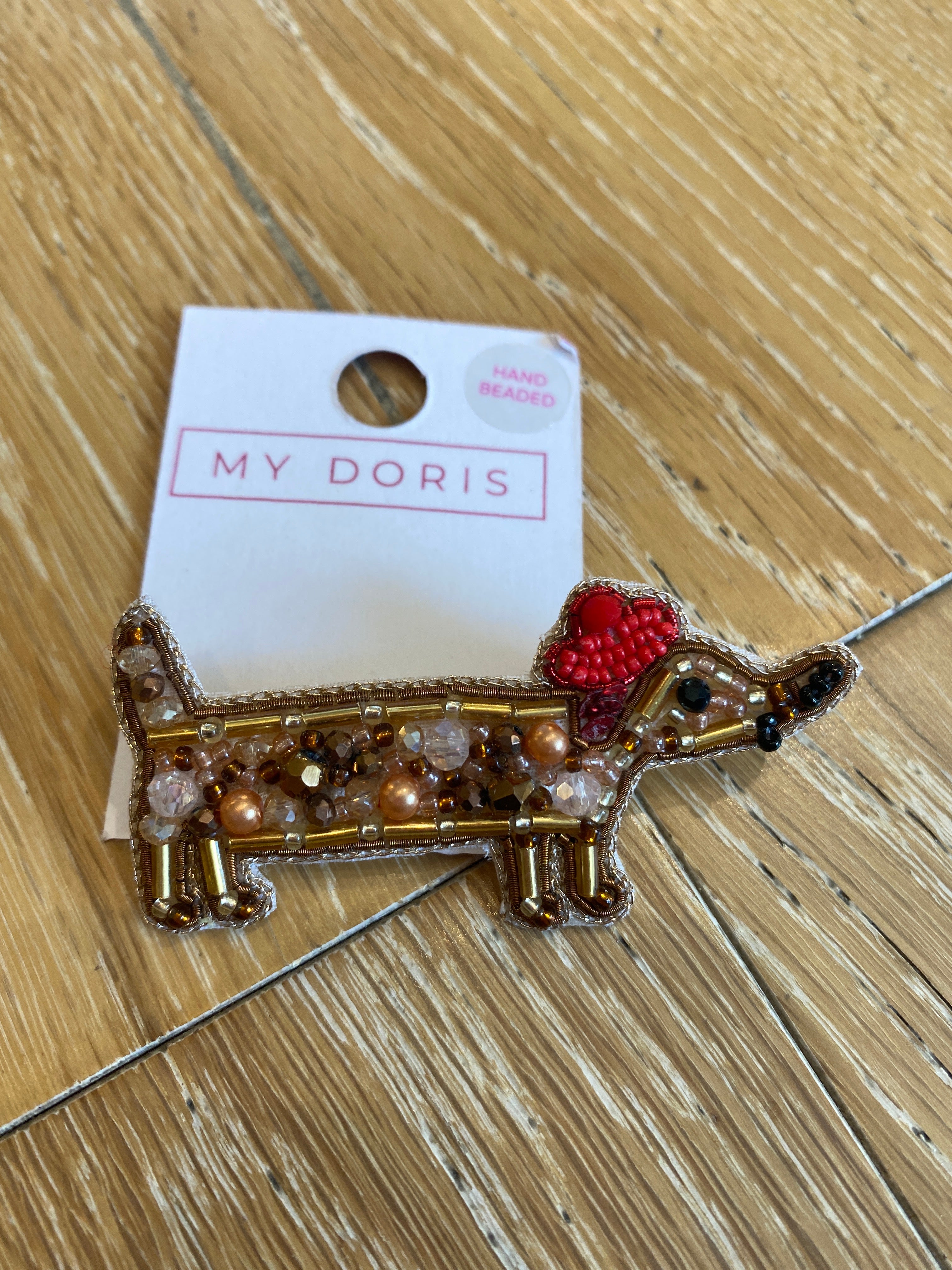 Sausage Dog Brooch