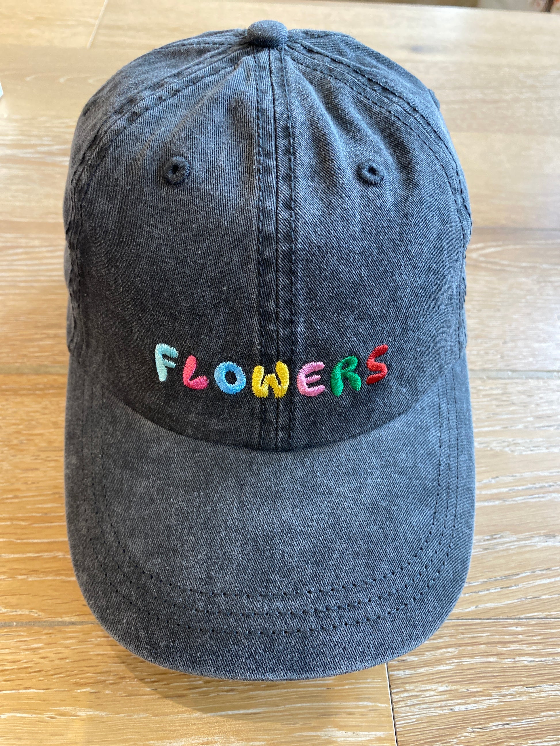Flowers Rainbow Ball Cap