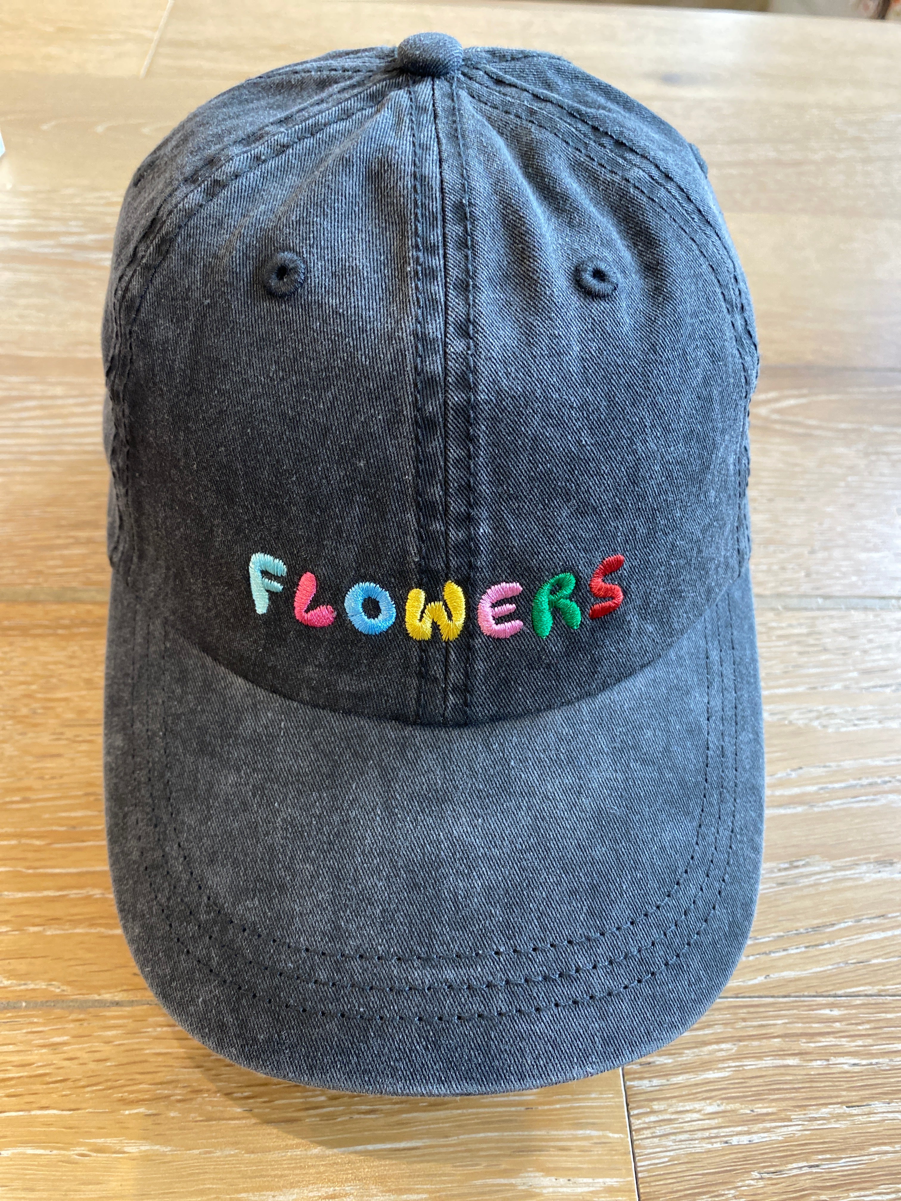 Flowers Rainbow Ball Cap