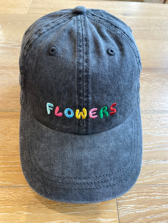 Flowers Rainbow Ball Cap
